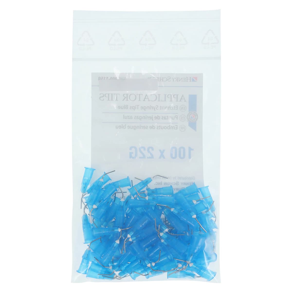 Etch Gel Applicator Syringe Tips, Blue, 22 Gauge, 100/Box thumbnail 4