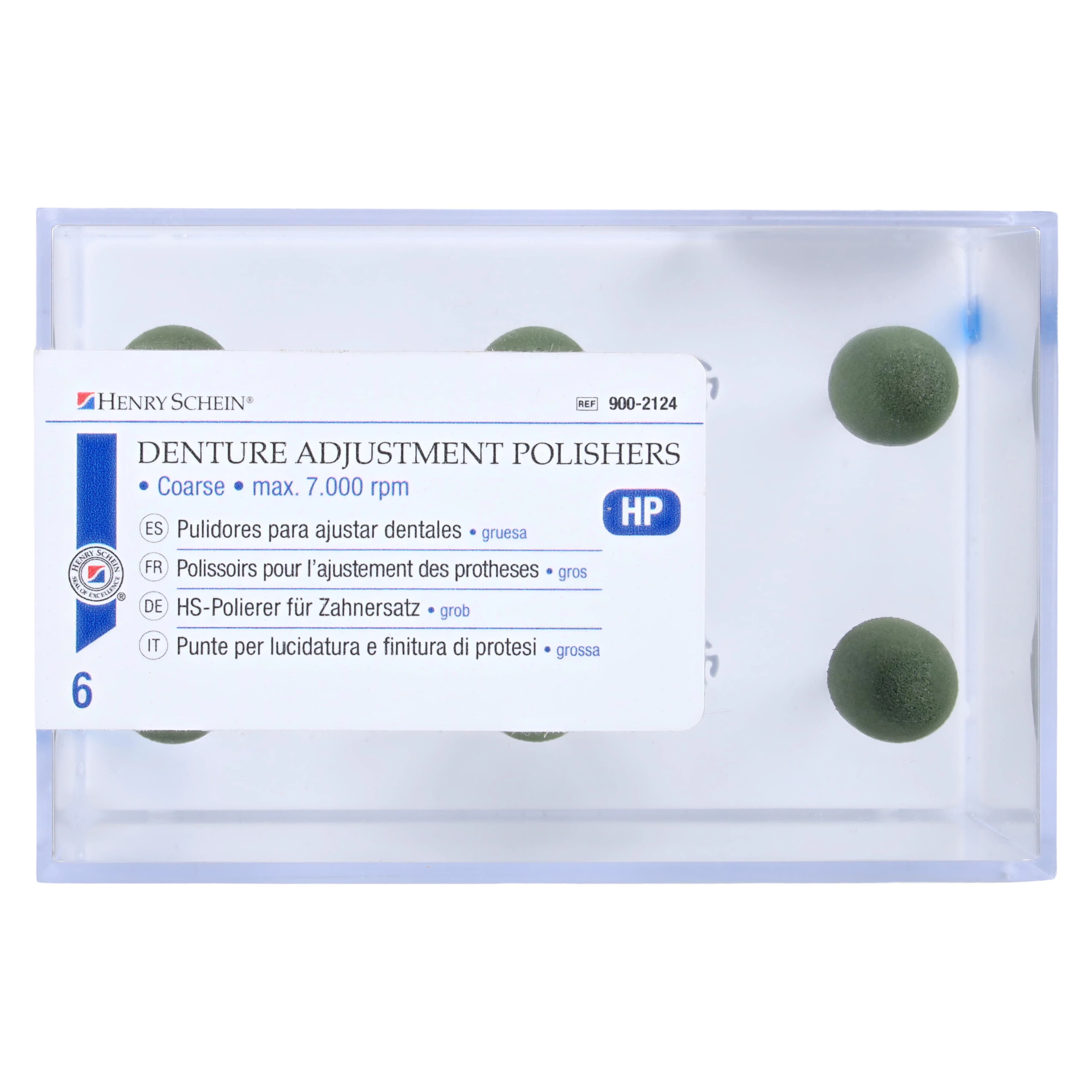 HSI Denture Adjustment HP Refill, Coarse Wheel 0668 Green, 6/Box thumbnail 3