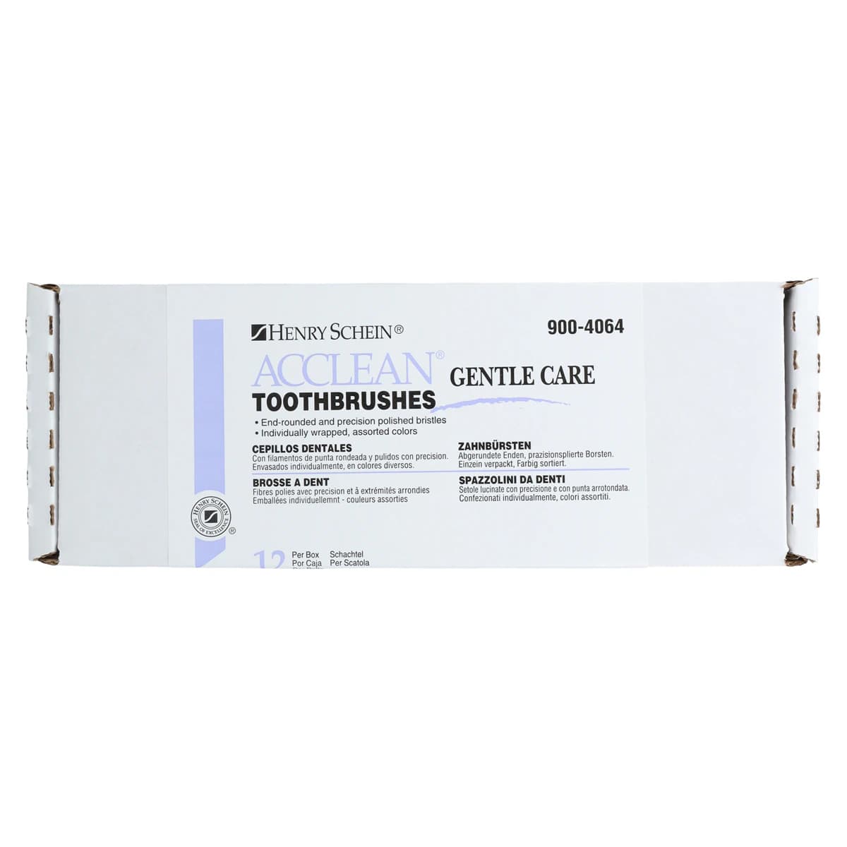 Acclean Gentlecare Sensitive Toothbrush, Extra Soft, Full Size, 42 Tuft, 12/Box thumbnail 5