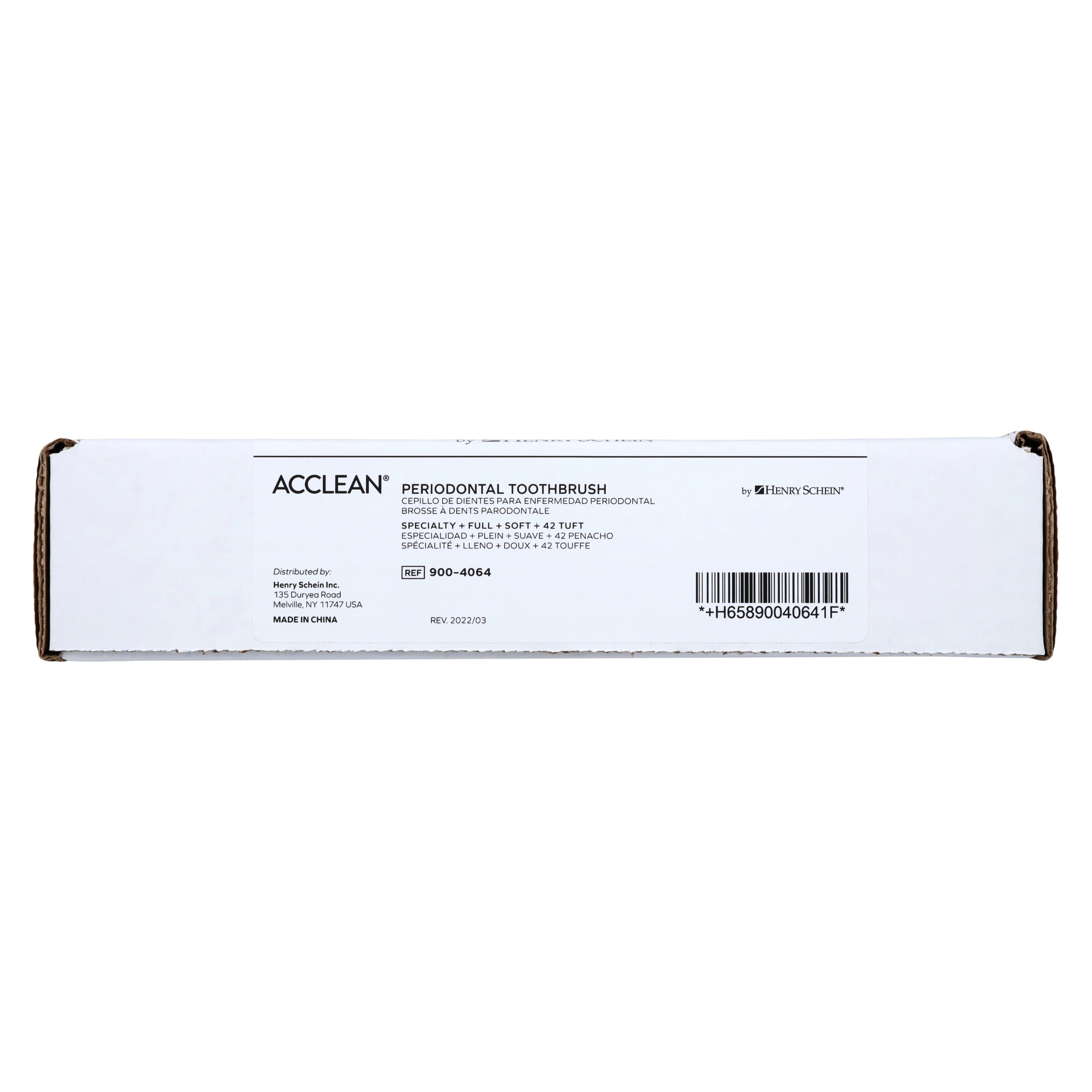 Acclean Gentlecare Sensitive Toothbrush, Extra Soft, Full Size, 42 Tuft, 12/Box thumbnail 9
