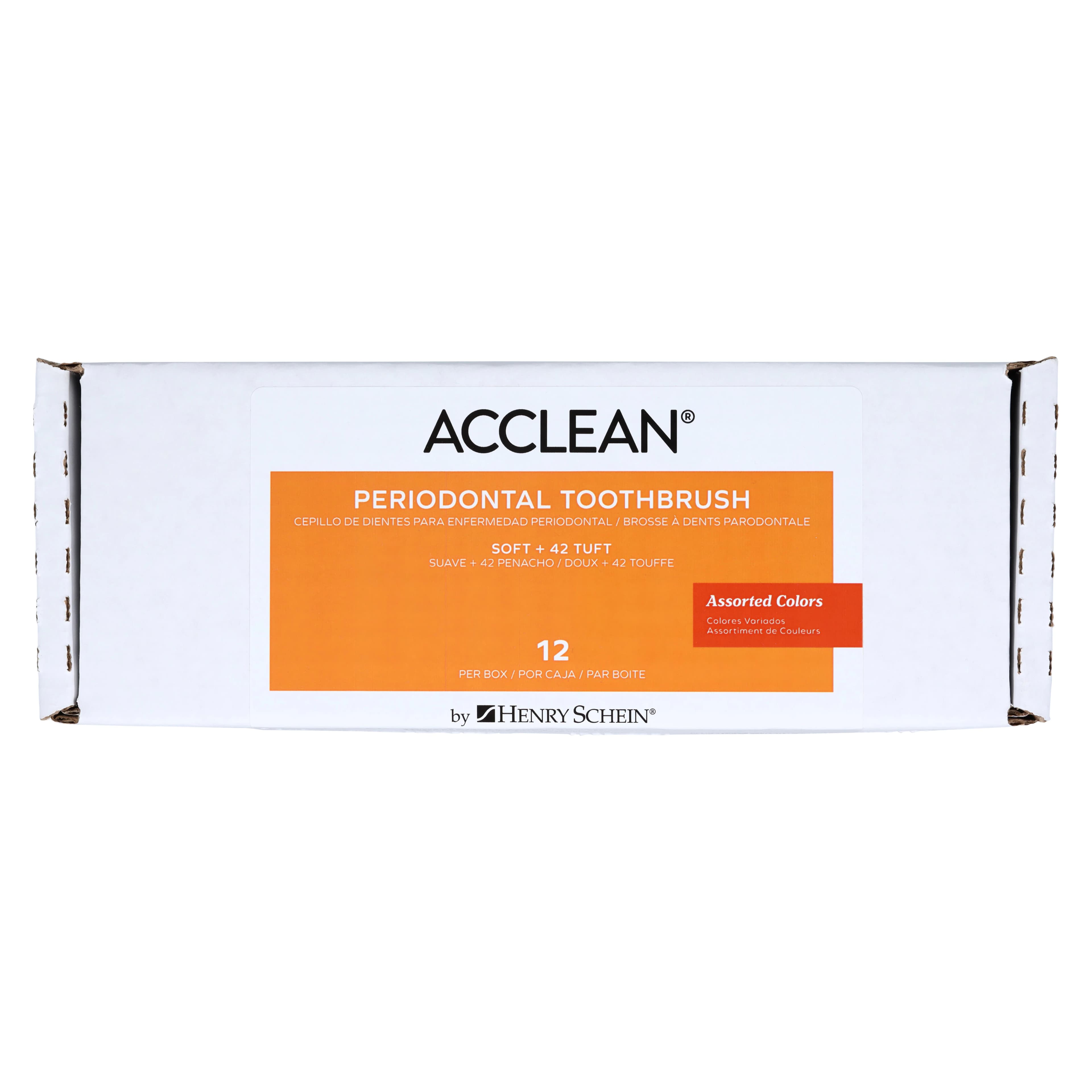 Acclean Gentlecare Sensitive Toothbrush, Extra Soft, Full Size, 42 Tuft, 12/Box thumbnail 8