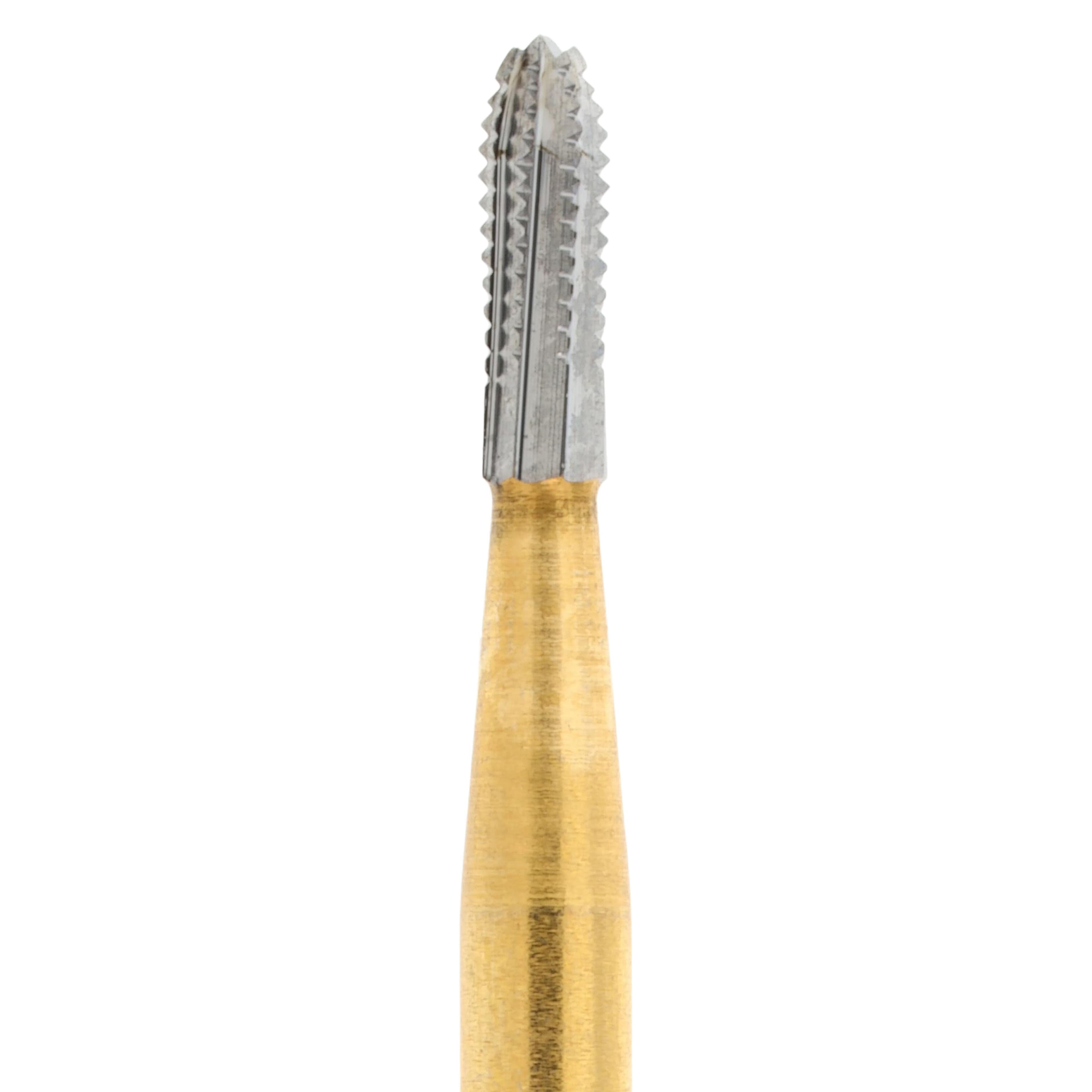 HSI Fissure Cross Cut FG Carbide Burs, Metal Cutter, 4mm, 1558, 10/Box thumbnail 4