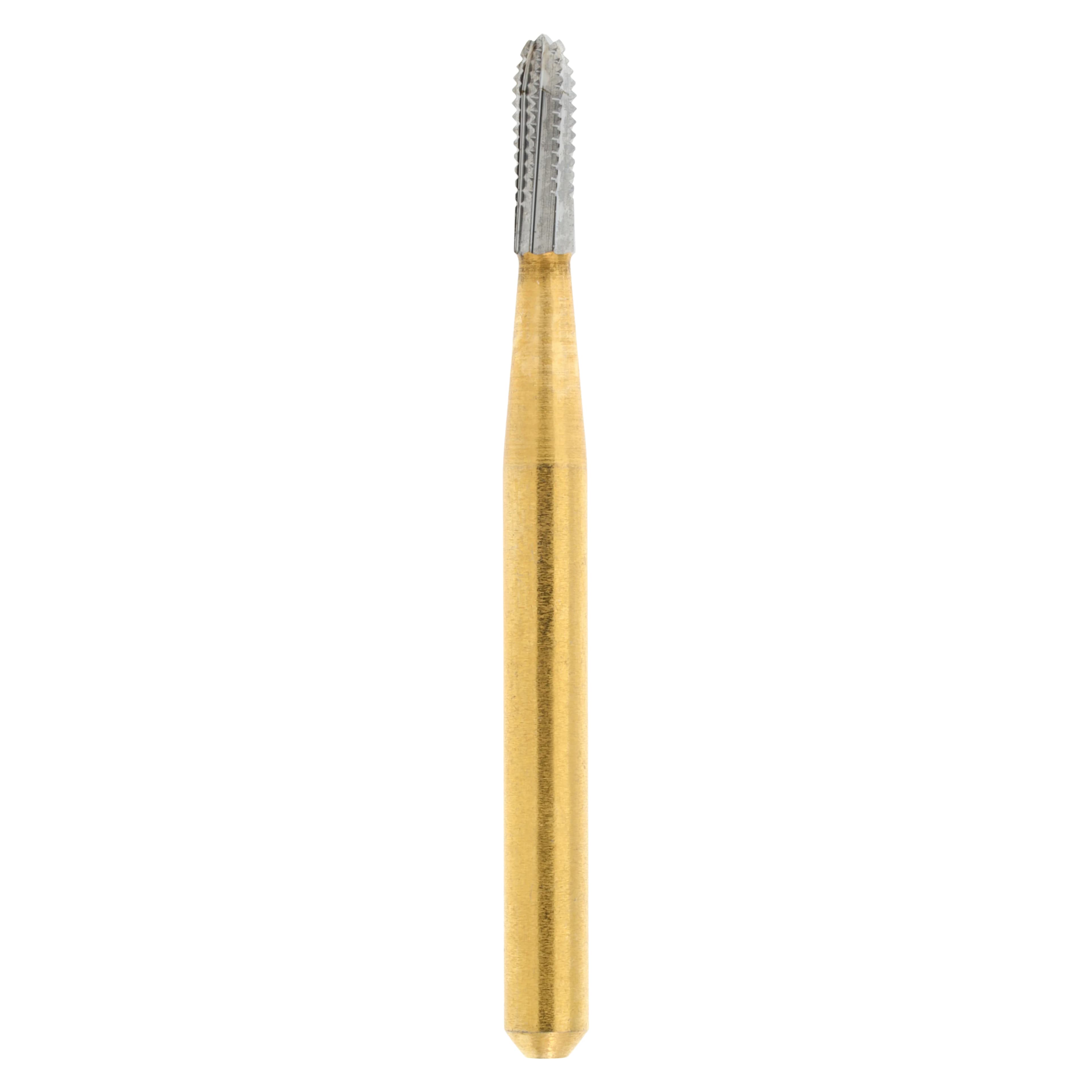HSI Fissure Cross Cut FG Carbide Burs, Metal Cutter, 4mm, 1558, 10/Box thumbnail 2