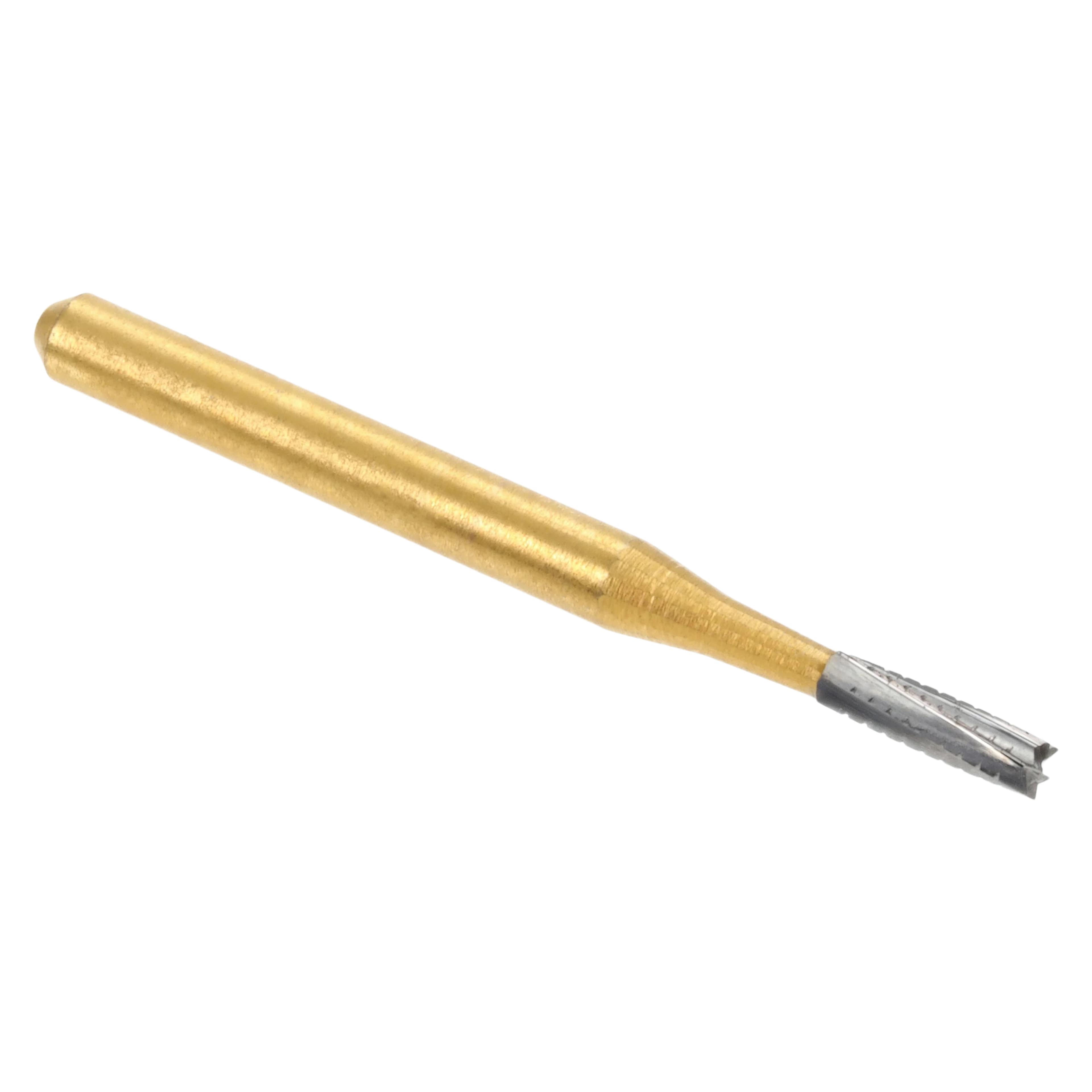 HSI Flat Fissure Cross Cut FG Carbide Burs, Metal Cutter, 557, 3.9mm, 10/Pk thumbnail 2