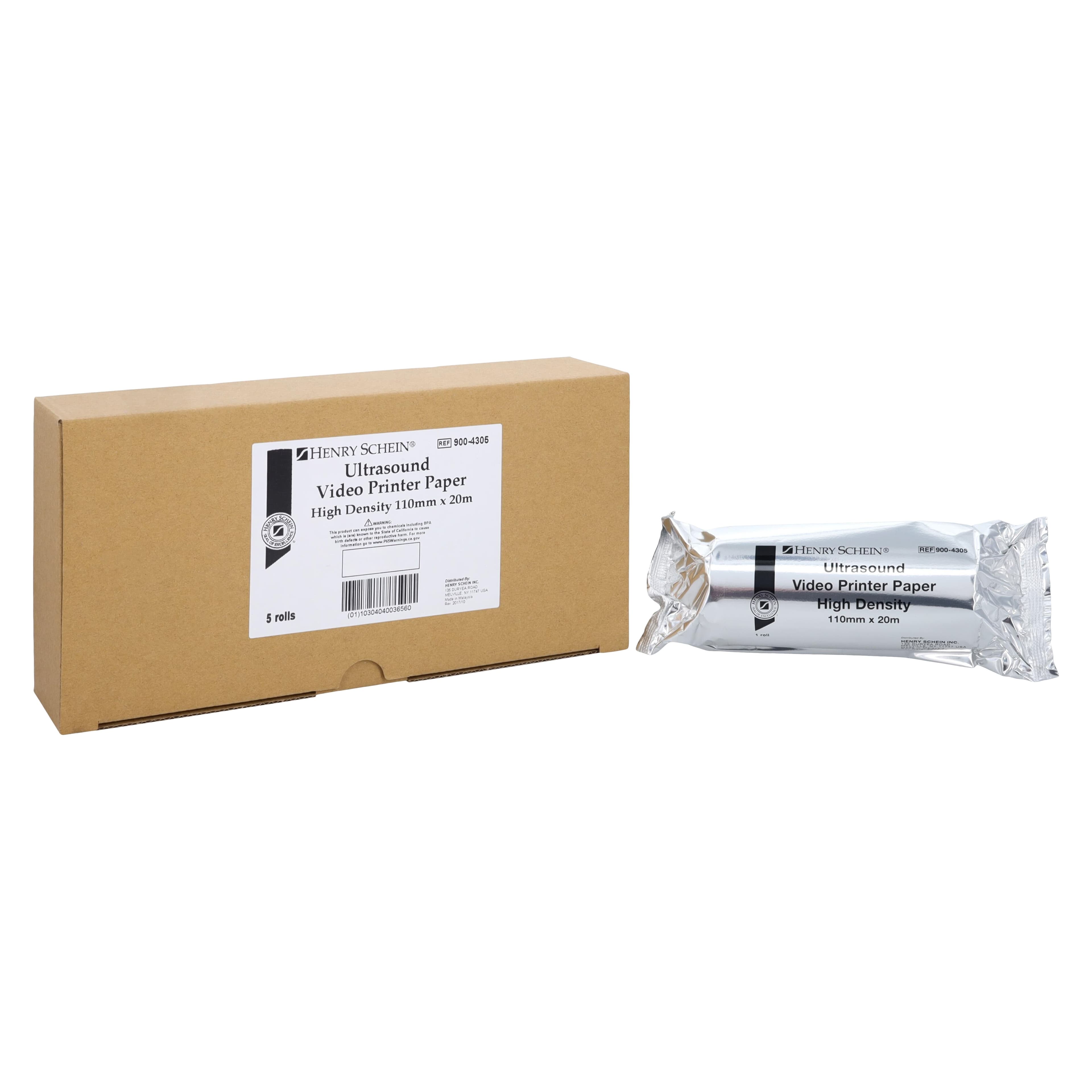 Henry Schein Ultrasound Paper, 110x20mm, 5/Box, HSI thumbnail 2