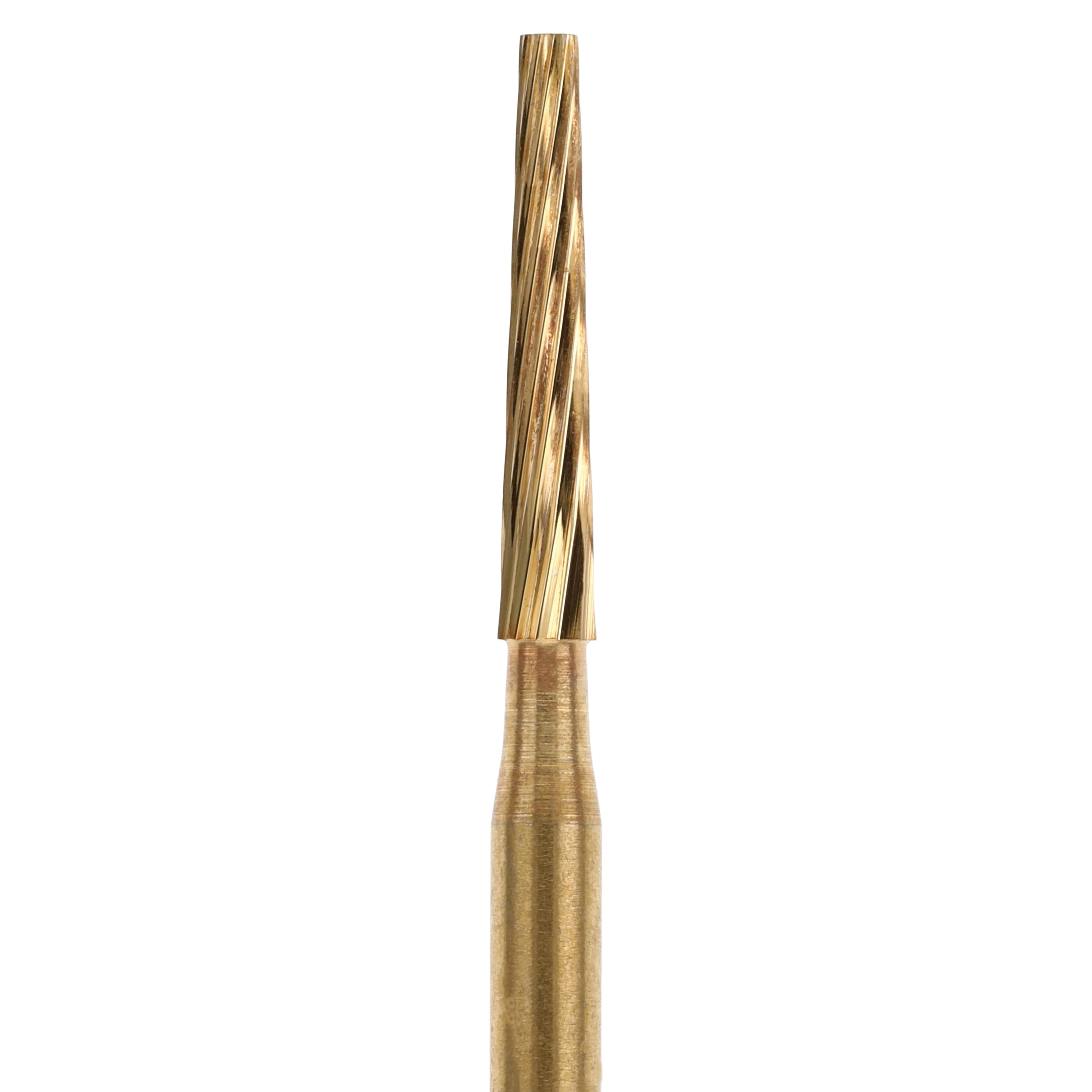 HSI Long Taper FG Carbide Burs, Trimming & Finishing, 12-Blade, 7204, 5/Pk thumbnail 4