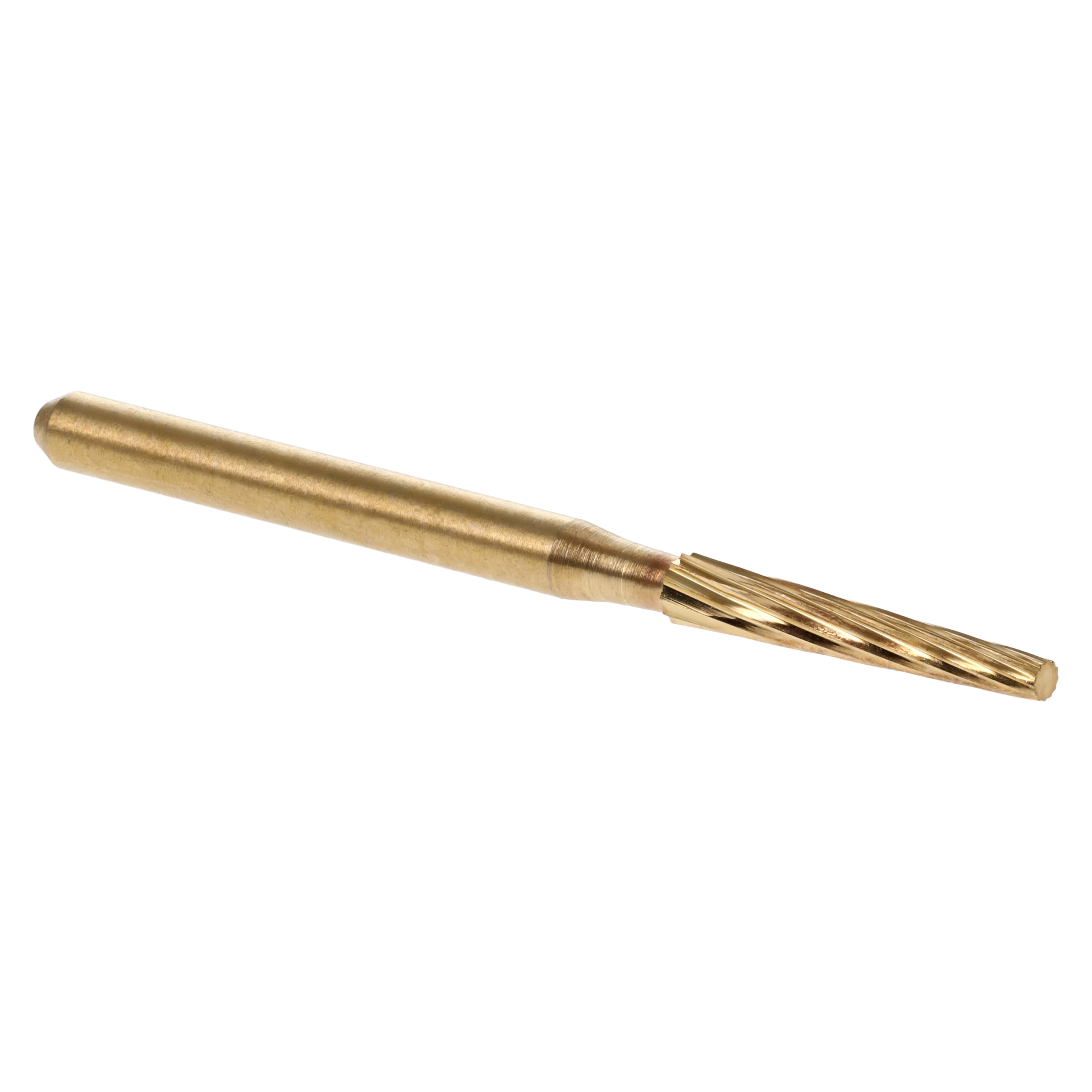 HSI Long Taper FG Carbide Burs, Trimming & Finishing, 12-Blade, 7204, 5/Pk thumbnail 3