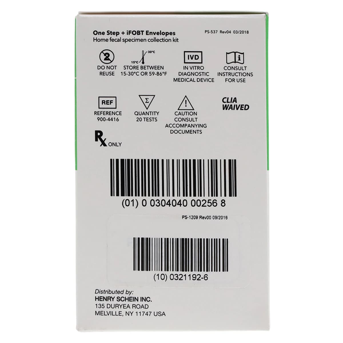 Henry Schein OneStep+ iFOB Patient Mailer Kit, 20/Box thumbnail 9