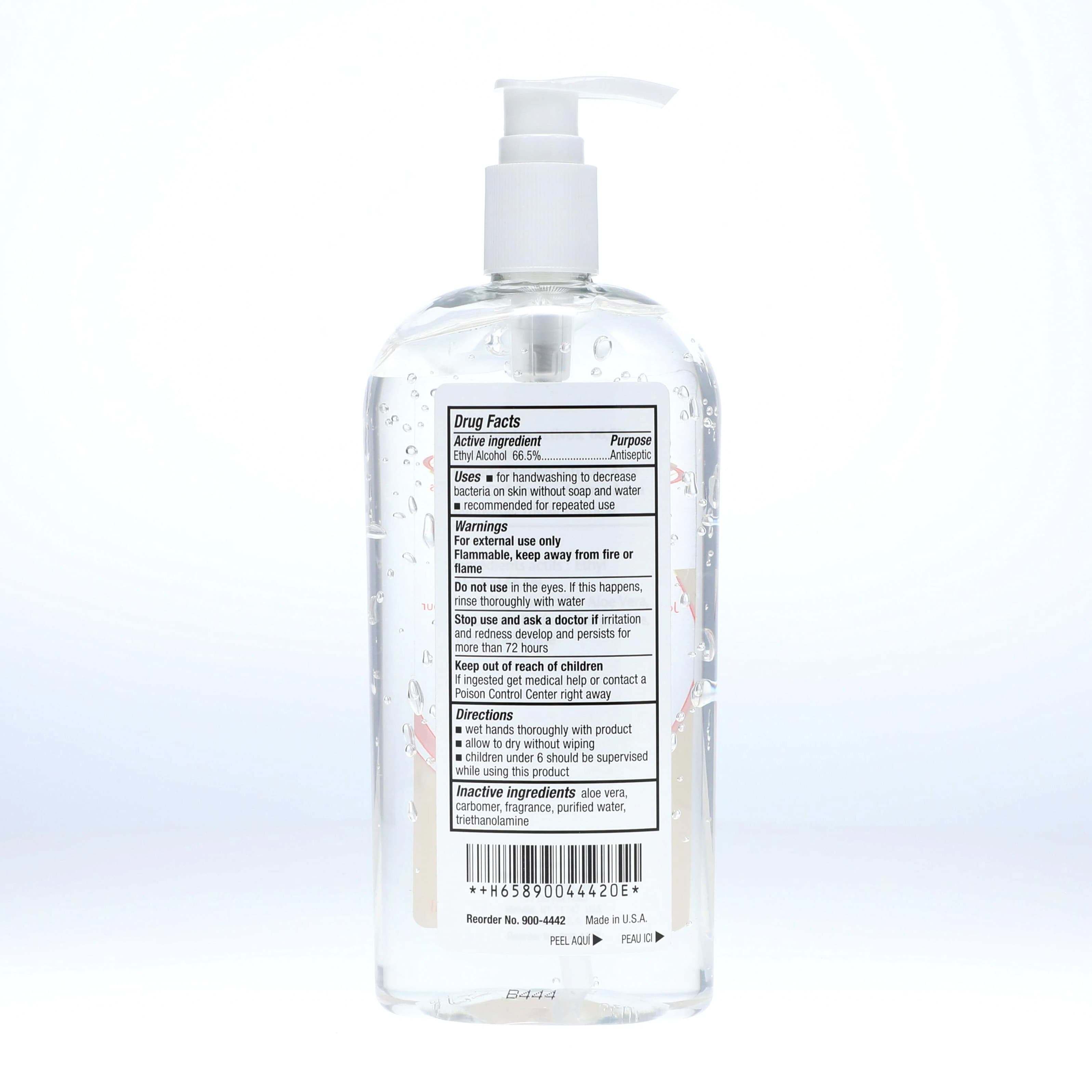 HSI Hand Sanitizer Gel Bottle, 16 oz, 66.5% Ethyl Alcohol, Each thumbnail 2