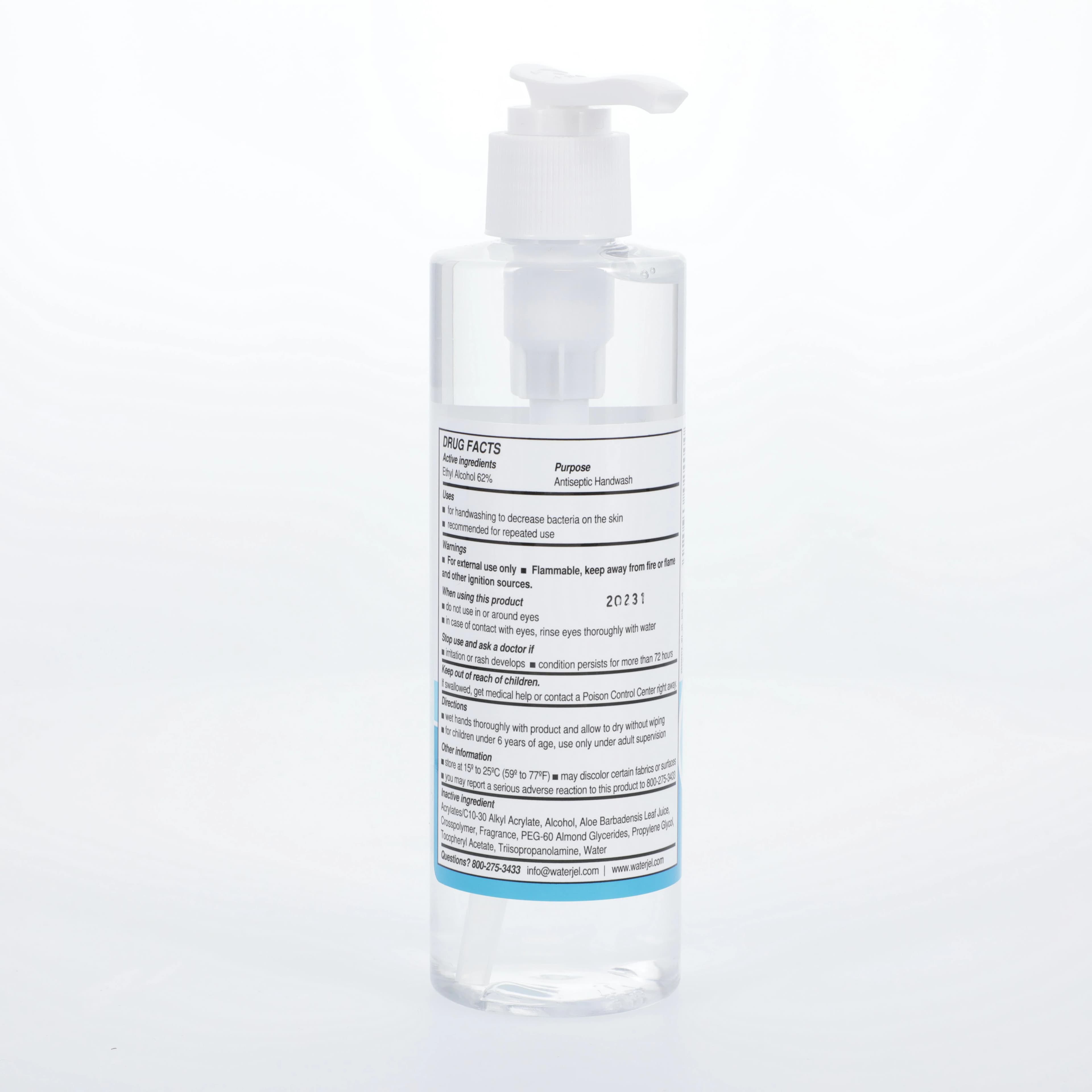 HSI Gel Sanitizer, 66.5% Ethyl Alcohol, 8 oz Bottle thumbnail 2