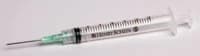 Henry Schein Hypodermic Syringe with Needle, 3cc, 21G x 1", Deep Green, Latex-Free, Sterile, 100/Box - Syringe w/Needle 3cc LL - Image 1