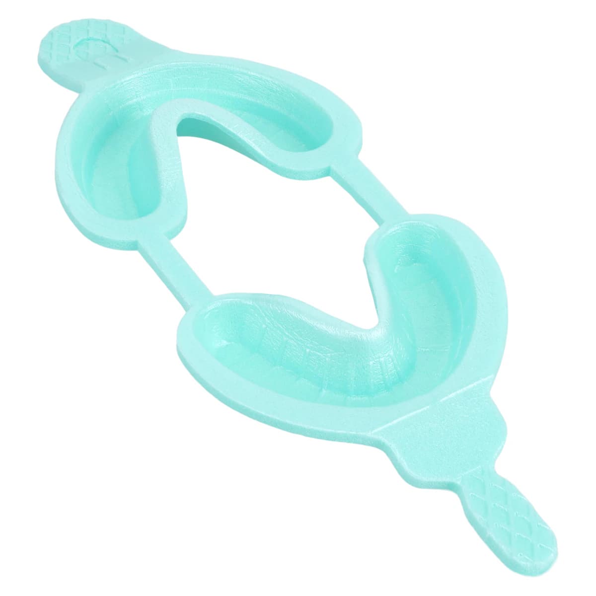 Acclean Dual Arch Foam Fluoride Trays With Hinge, Pedo, Aqua, 30/Bx thumbnail 2