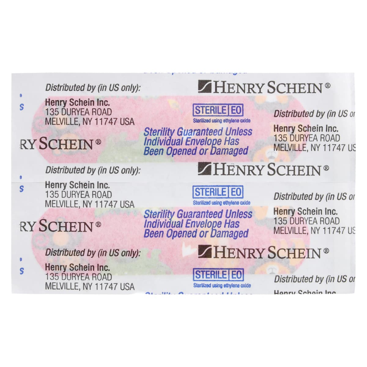 Henry Schein Adhesive Bandage Plastic Animal Strip, 3/4" x 3", Sterile, 100/Box thumbnail 3
