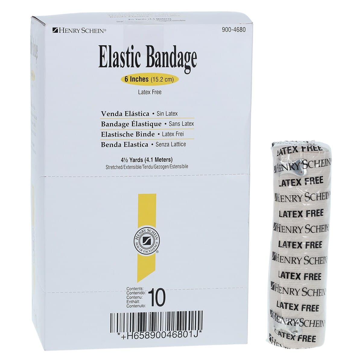 Stretch Bandage Elastic Clips, 6" x 4.5 yd, Tan, Non-Sterile, 10/Box thumbnail 2