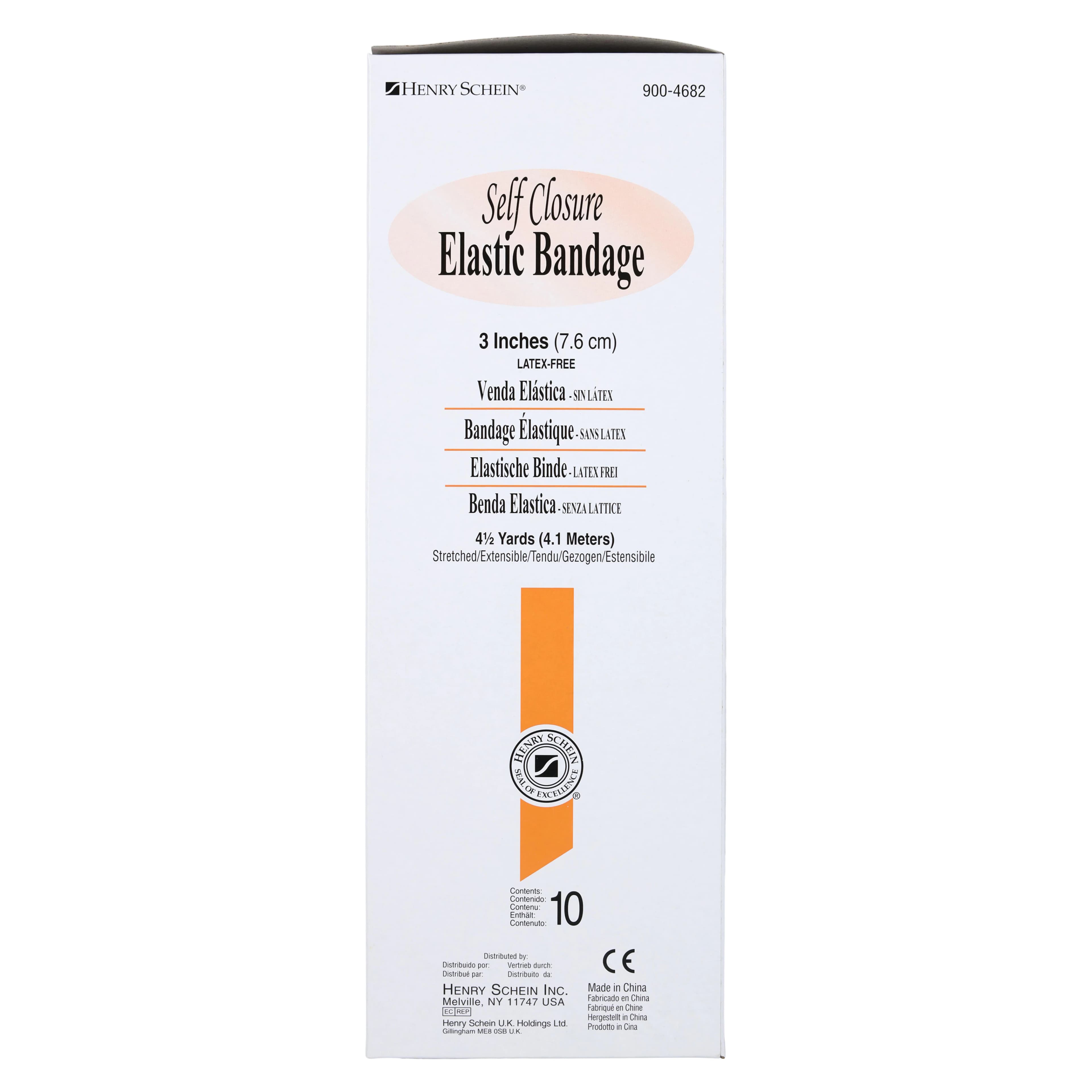Henry Schein Stretch Bandage Elastic with Velcro, 3" x 4.5 yd, Tan, Non-Sterile, 10/Box thumbnail 3