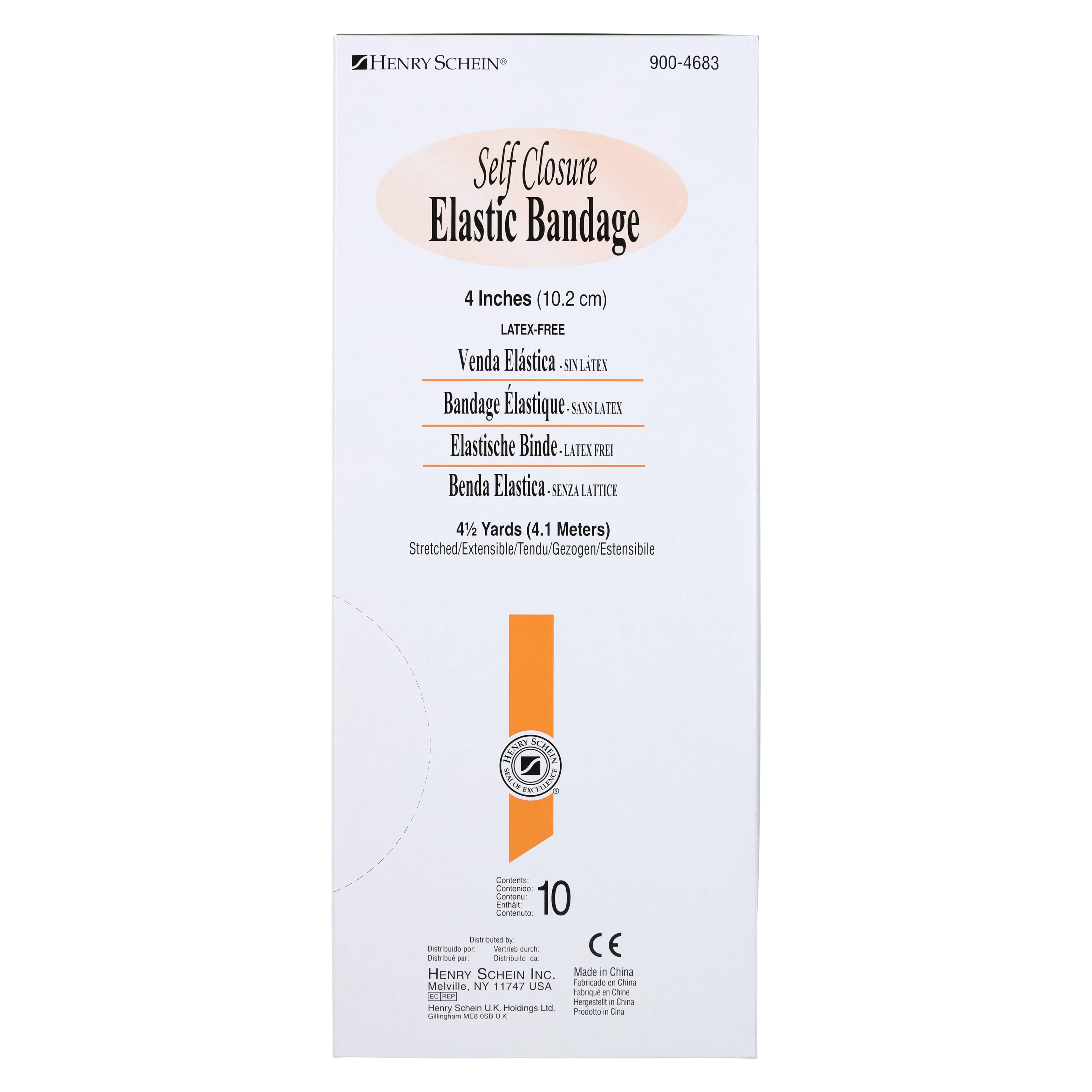 Stretch Bandage Elastic with Velcro, 4" x 4.5 yd, Tan, Non-Sterile, 10/Box thumbnail 4