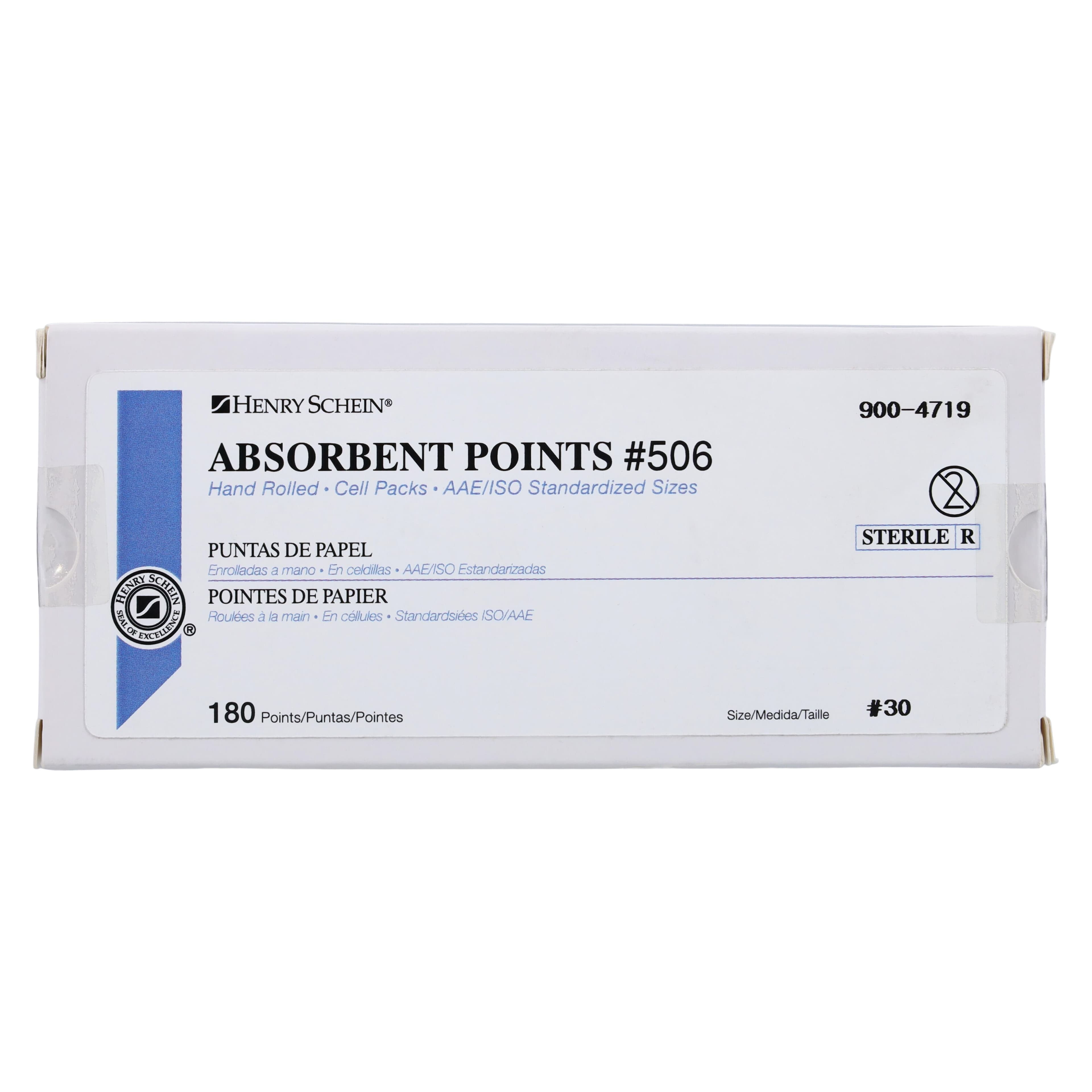 Henry Schein Absorbent Points #506, ISO 30, 0.02, Sterile, 180/Box thumbnail 6