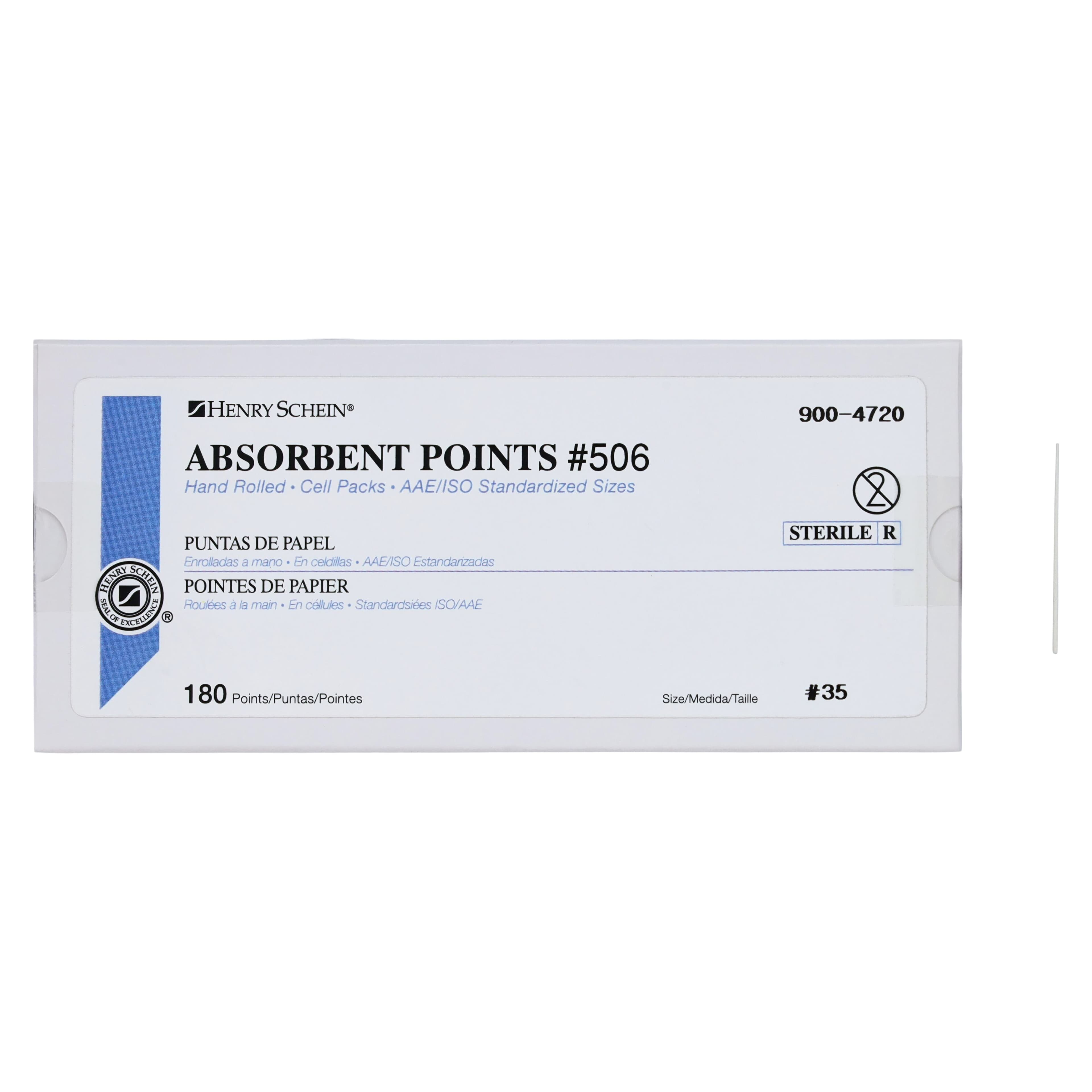 Absorbent Points #506, ISO 35, 0.02, Sterile, 180/Box thumbnail 5