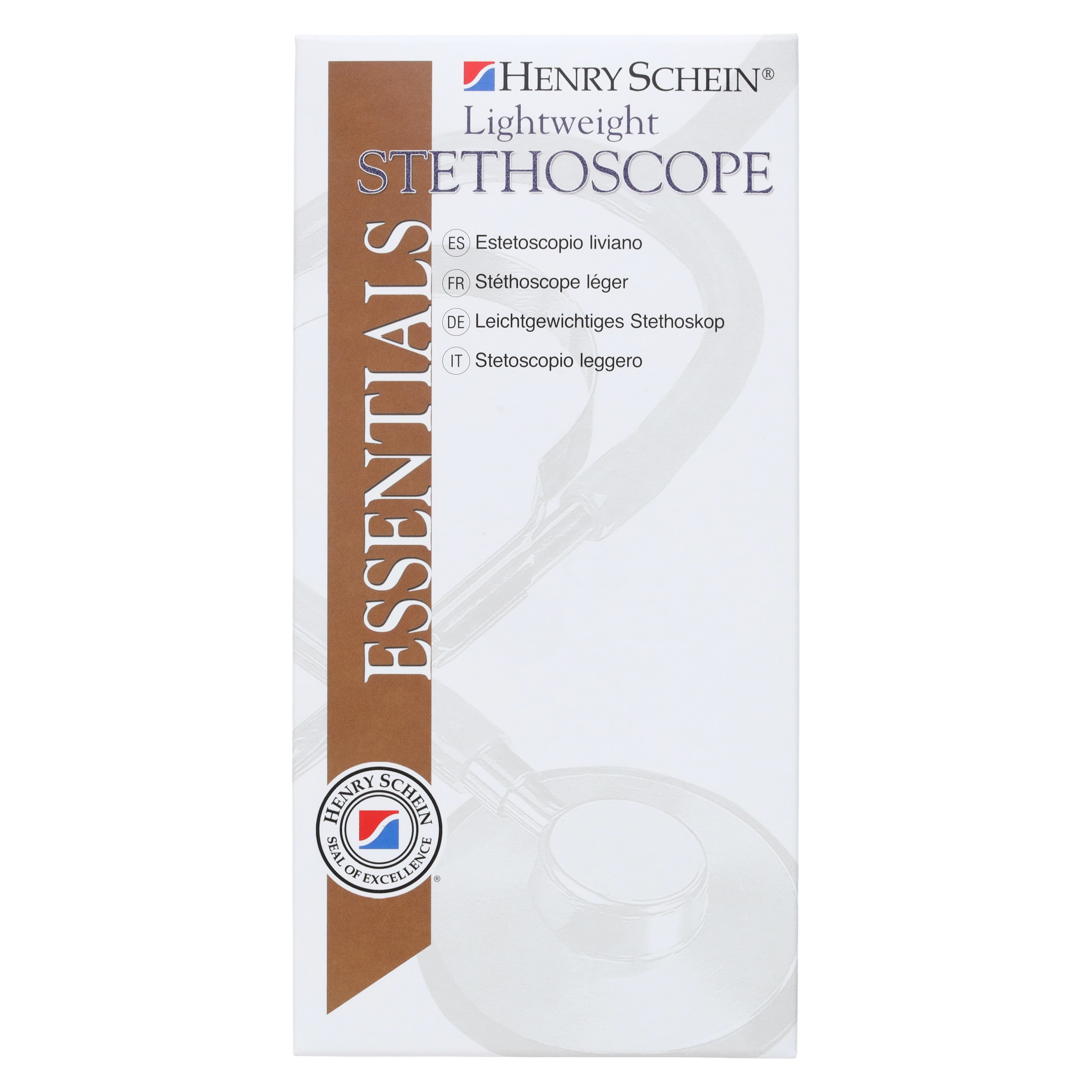 Essentials Healthcare Steth Dualhead Clinician Stethoscope, Reusable, Adult, Red PVC Tubing, Each thumbnail 7