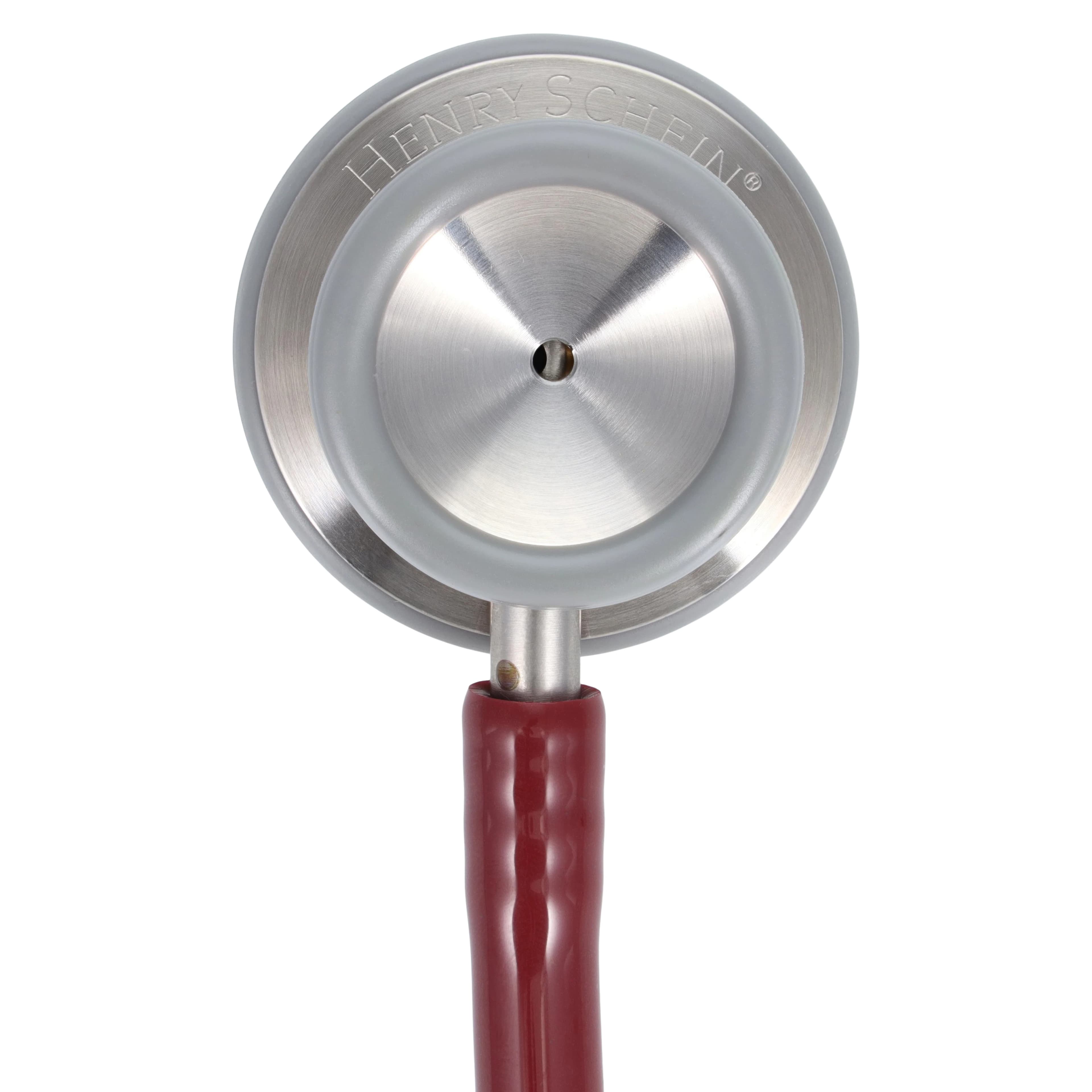Henry Schein Adscope Dual Stethoscope, Reusable, Adult, Burgundy PVC Tubing thumbnail 3