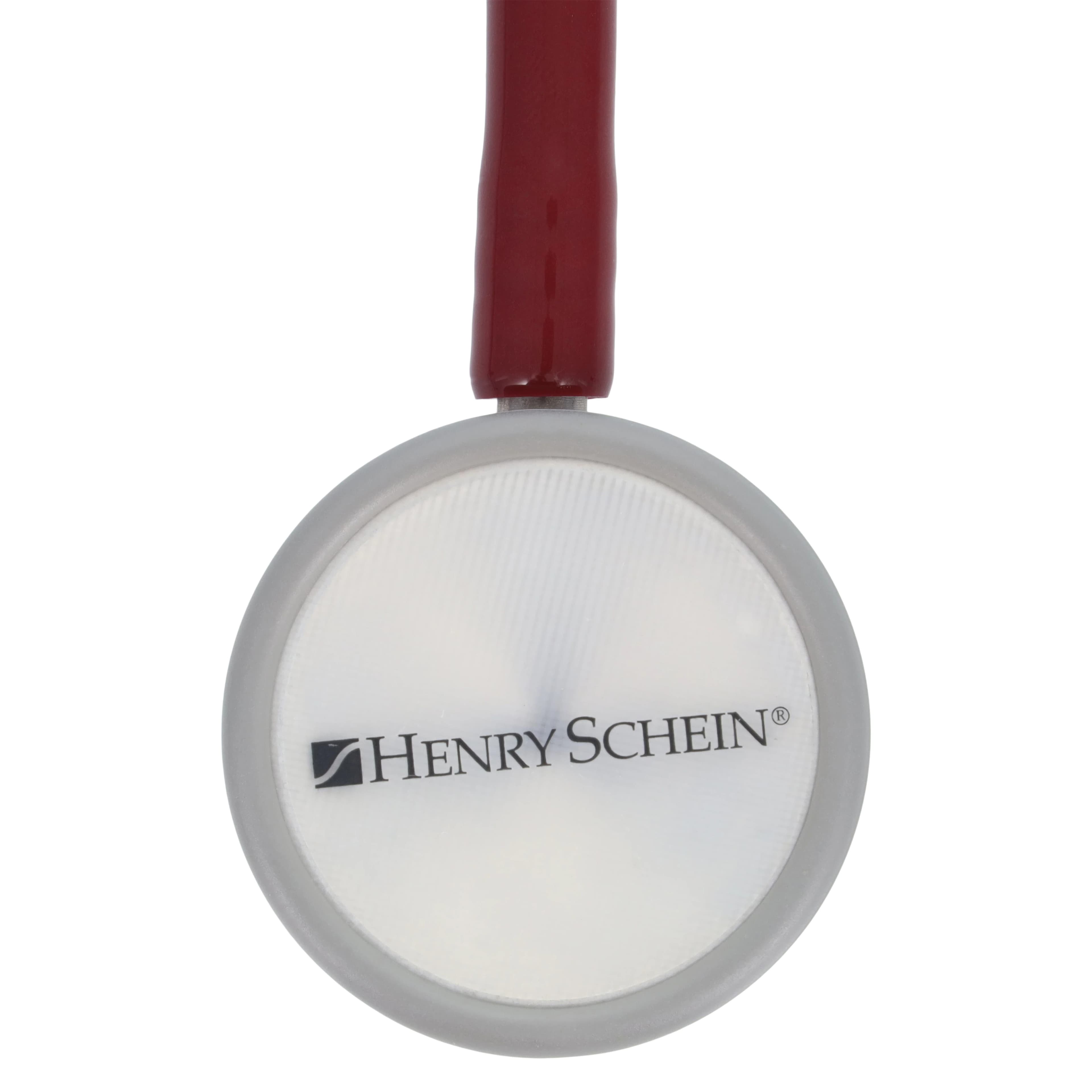 Henry Schein Adscope Dual Stethoscope, Reusable, Adult, Burgundy PVC Tubing thumbnail 5