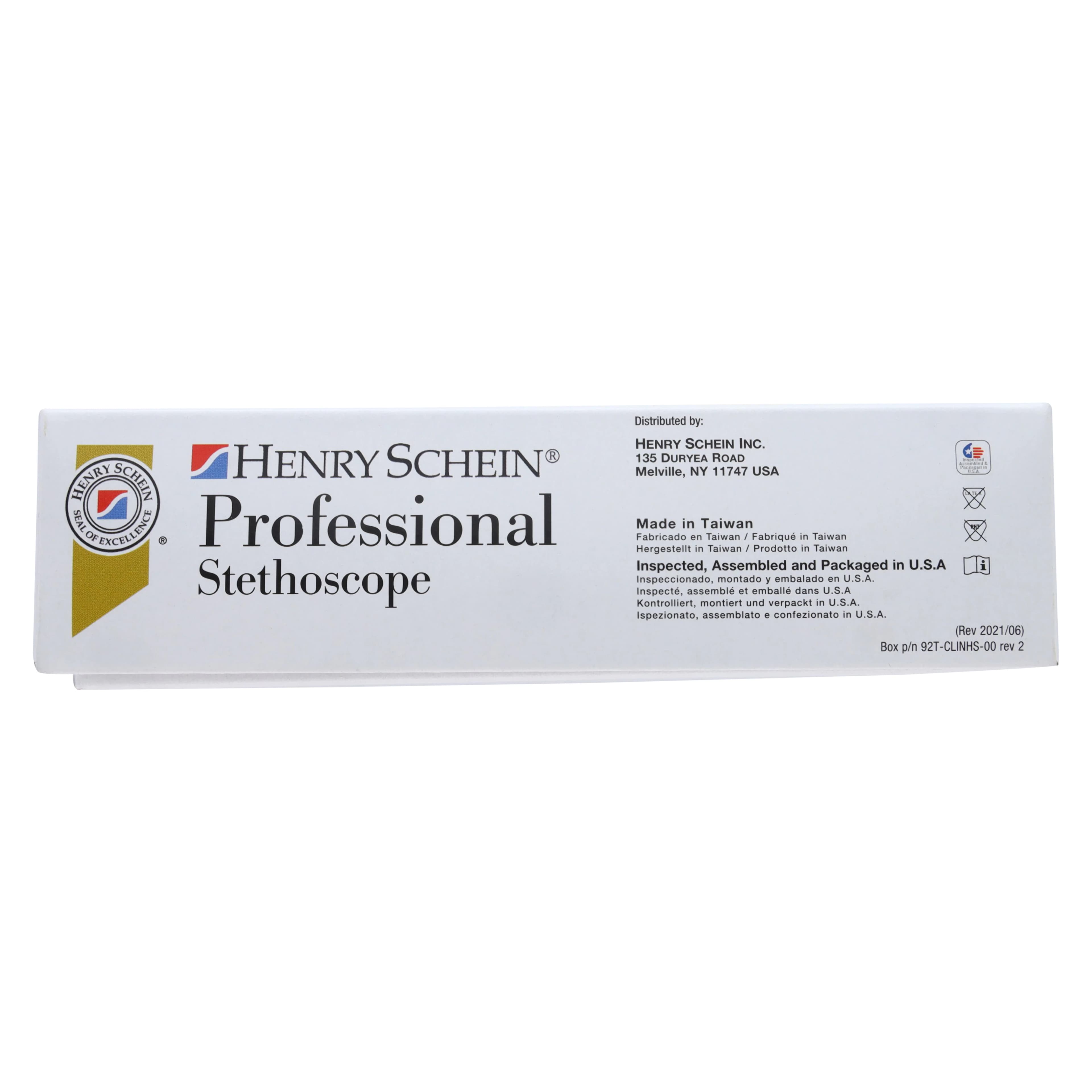 Henry Schein Adscope Dual Stethoscope, Reusable, Adult, Burgundy PVC Tubing thumbnail 9