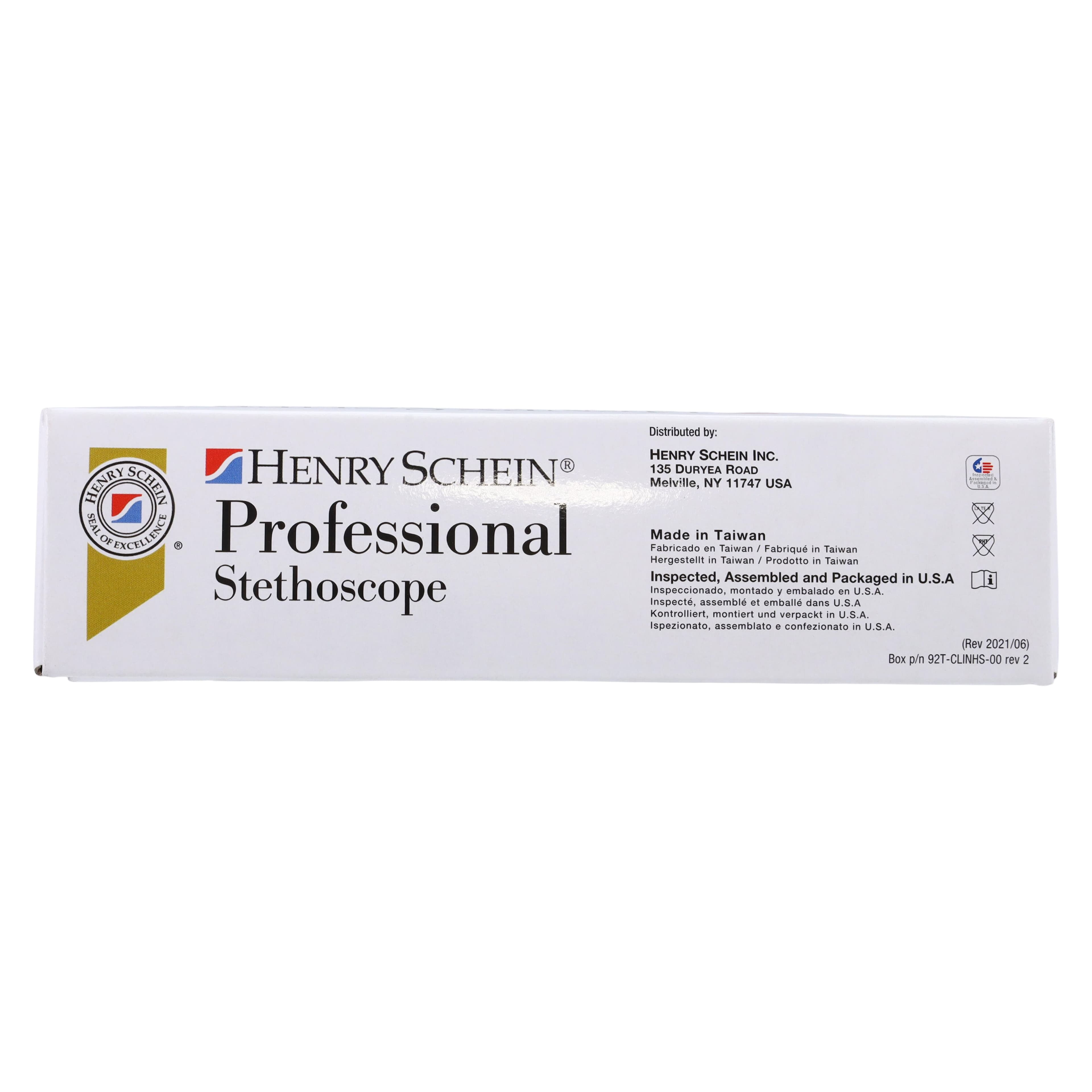 Henry Schein Adscope Clinician Stethoscope, Reusable, Adult, Navy PVC Tubing thumbnail 9