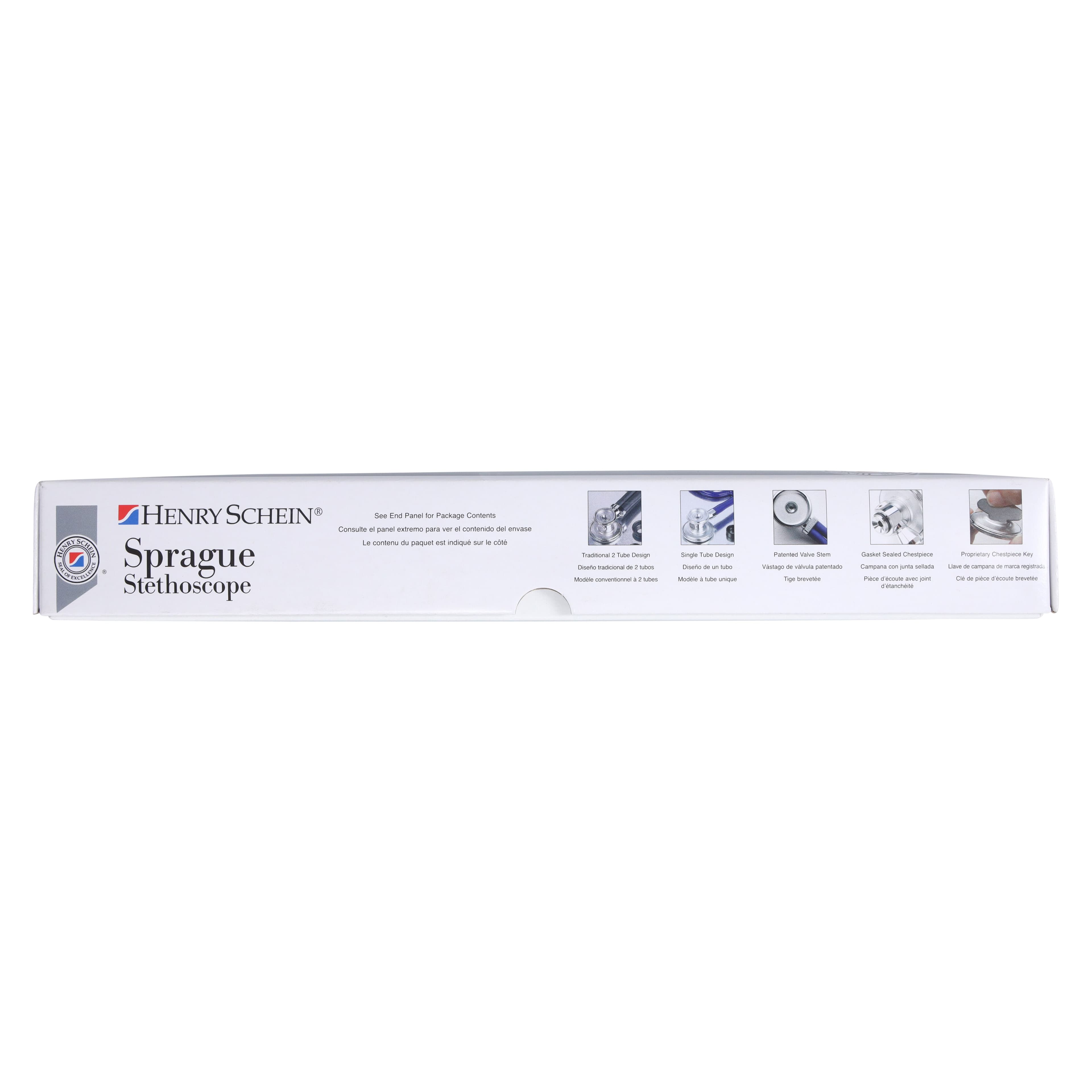 Henry Schein Adscope Sprague-1 Pro Sprague Rappaport Stethoscope, Black, Each thumbnail 9
