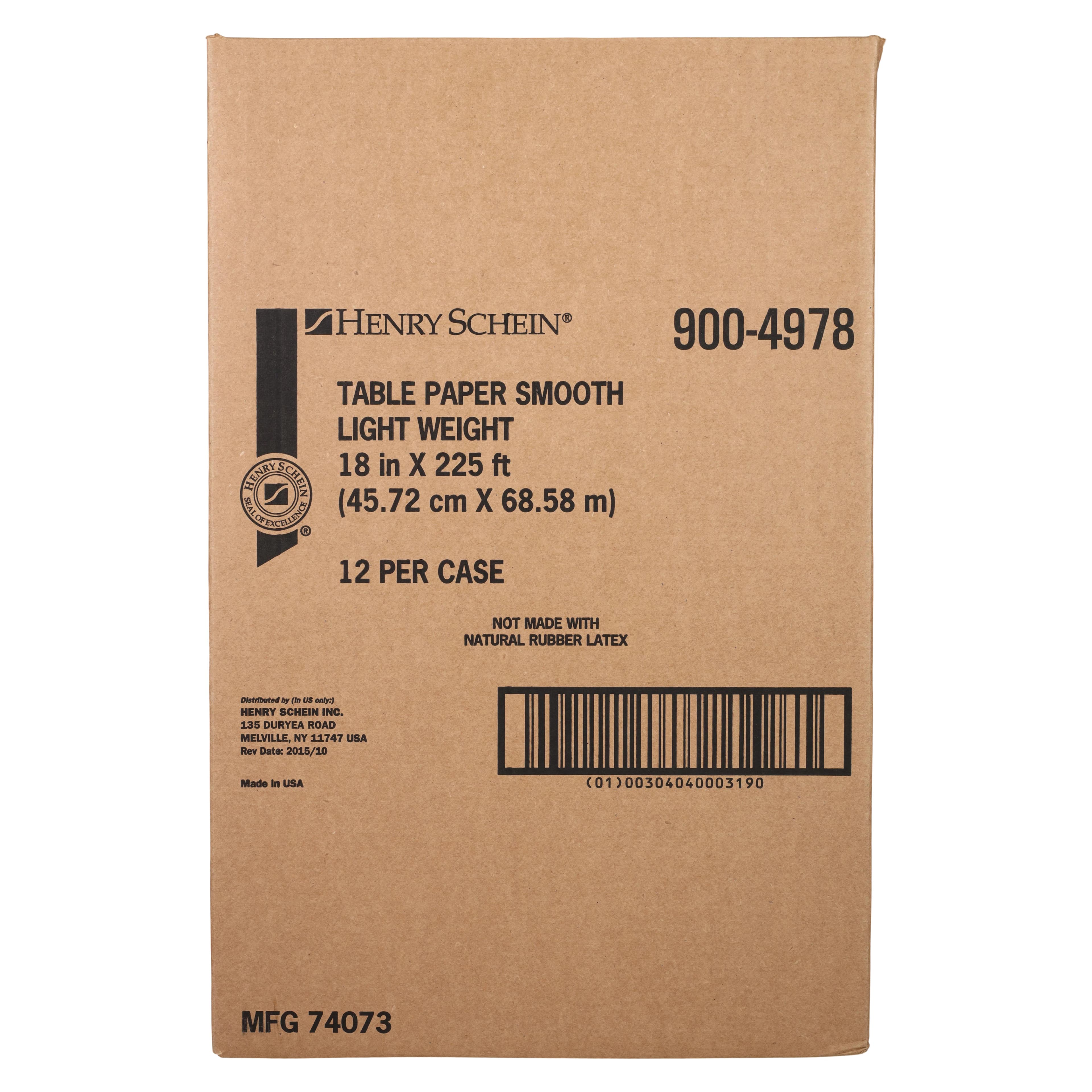 Henry Schein Table Paper Smooth Econ White, 18 in x 225 Feet, 12/Case thumbnail 3