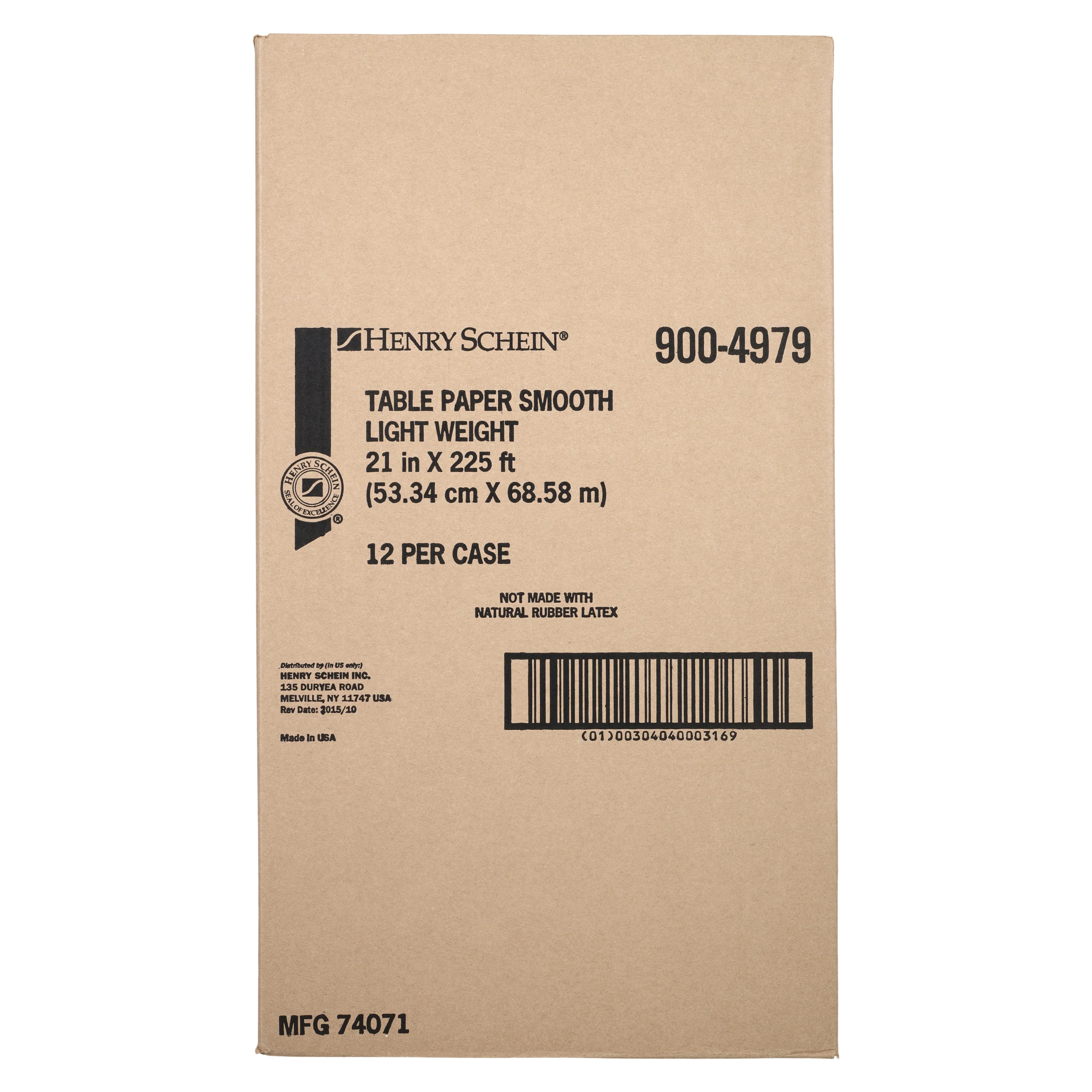 Henry Schein Table Paper Smooth Econ White, 21 in x 225 Feet, 12/Case thumbnail 3