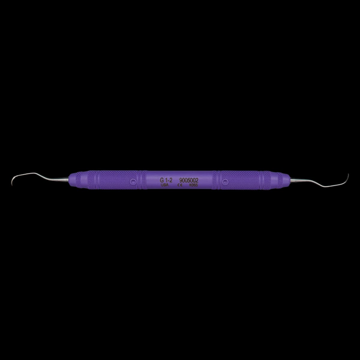Henry Schein MaxiGrip Gracey Curette Double End 1/2, 9.5 mm Resin Handle, Each thumbnail 2