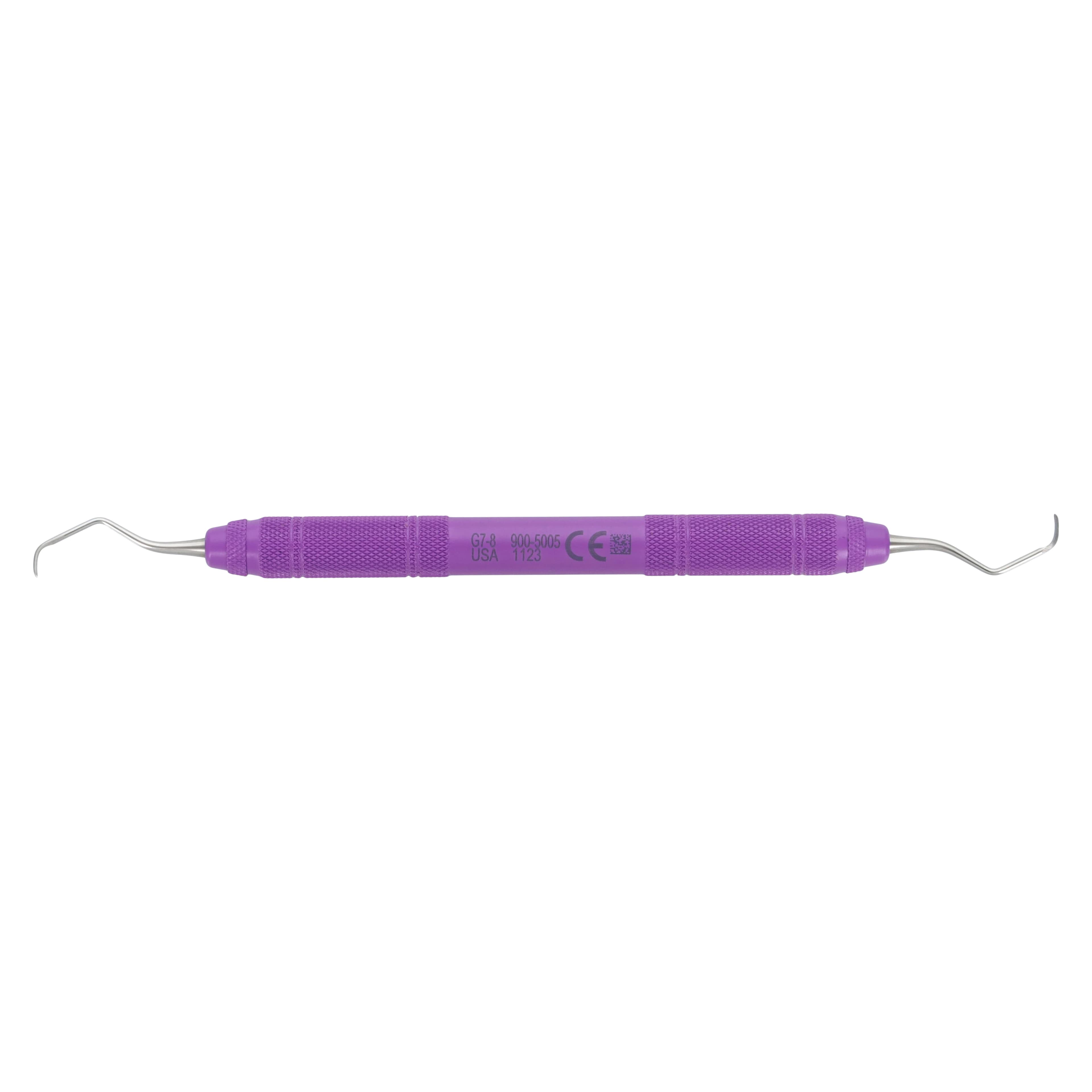 Henry Schein MaxiGrip Gracey Curette Double End 7/8, 9.5 mm Resin Handle, Each thumbnail 6