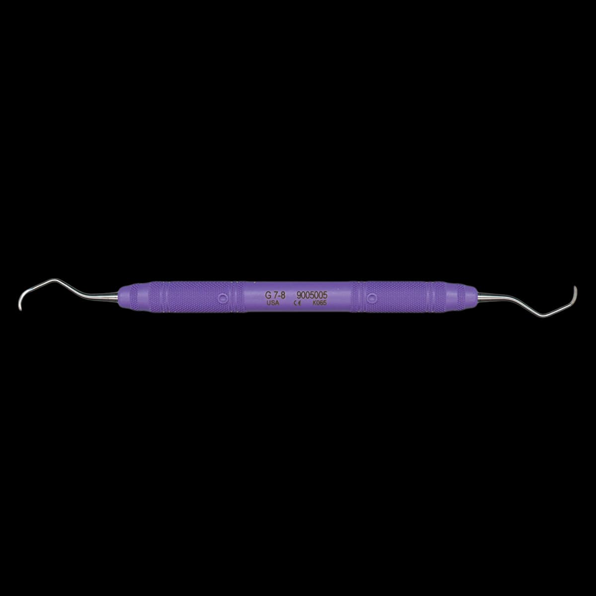 Henry Schein MaxiGrip Gracey Curette Double End 7/8, 9.5 mm Resin Handle, Each thumbnail 2
