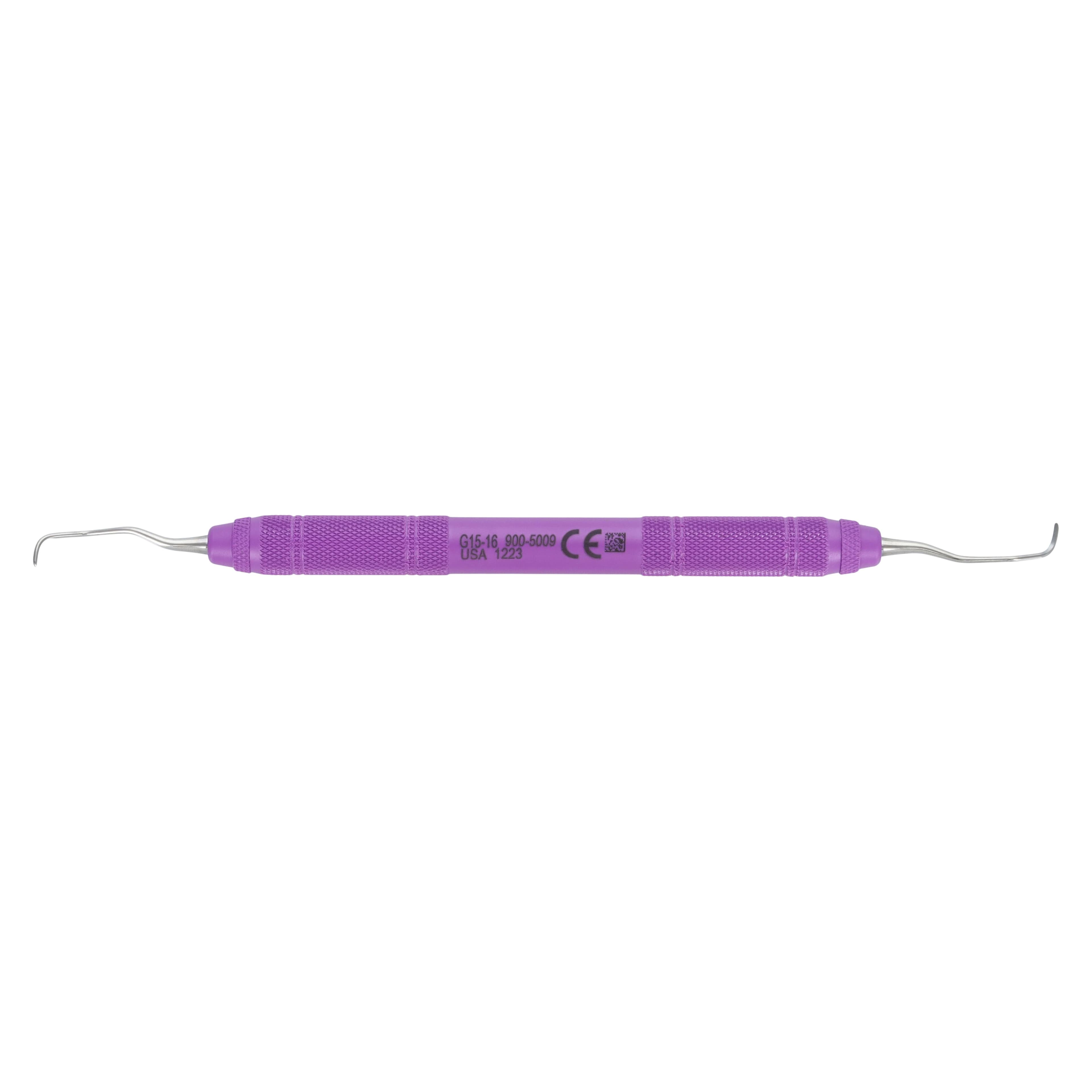 Henry Schein MaxiGrip Gracey Curette 15/16, Double End, 9.5 mm Resin Handle thumbnail 6