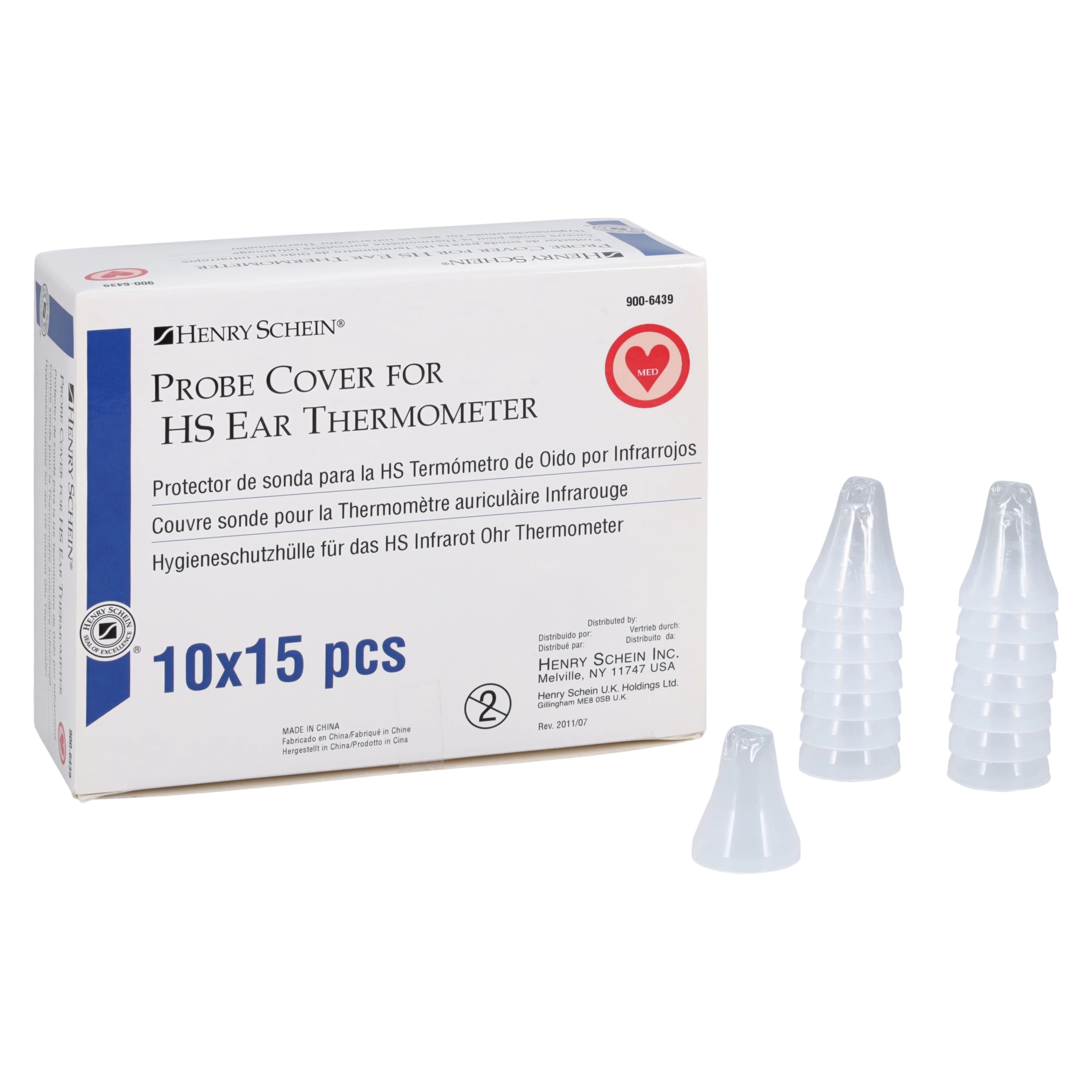 Henry Schein Ear Thermometer Probe Covers, Disposable, 150/Box - Ear Thermometer Probe Covers - Image 1
