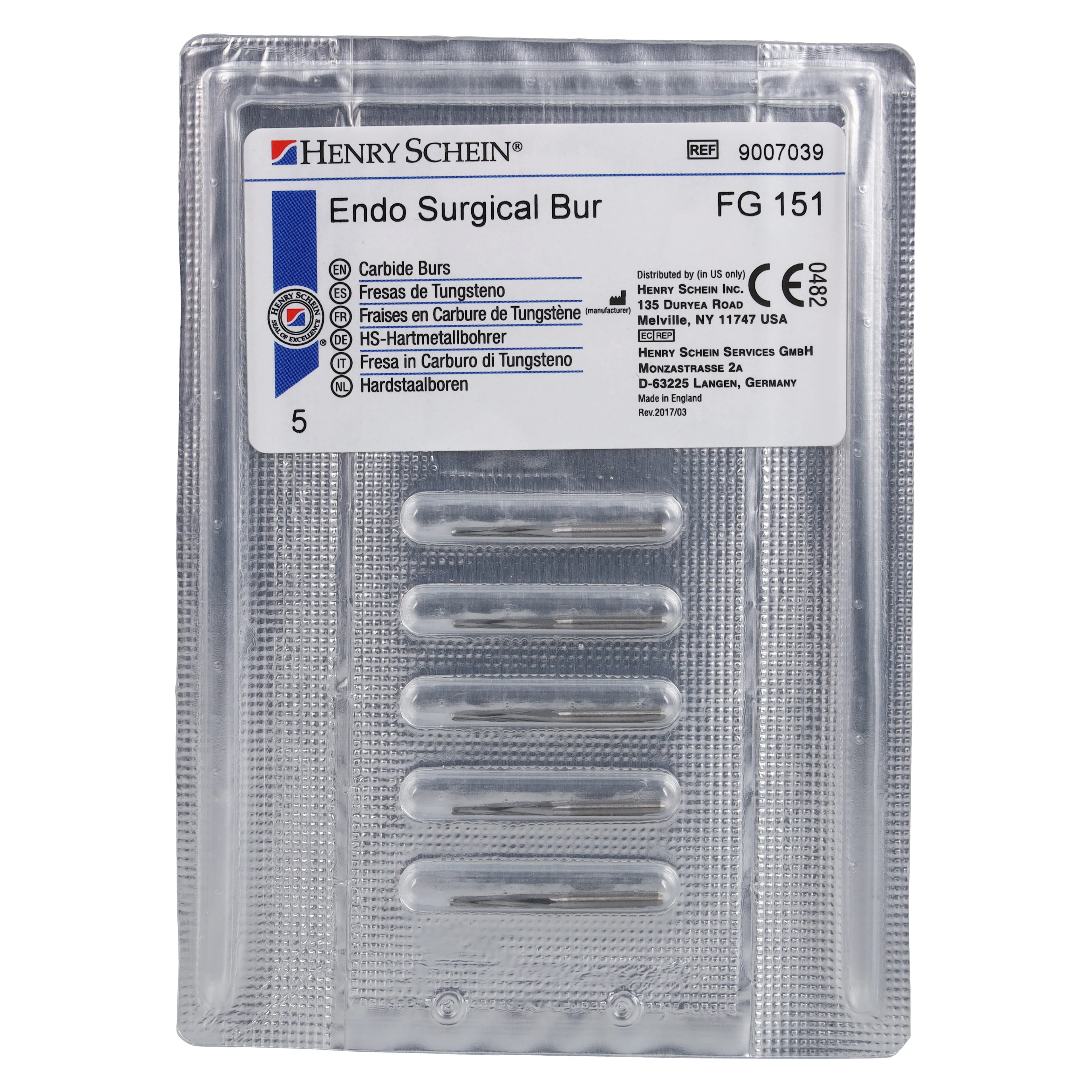 FG Carbide Burs, Endo Surgical, Friction Grip 151, 5/Box thumbnail 5