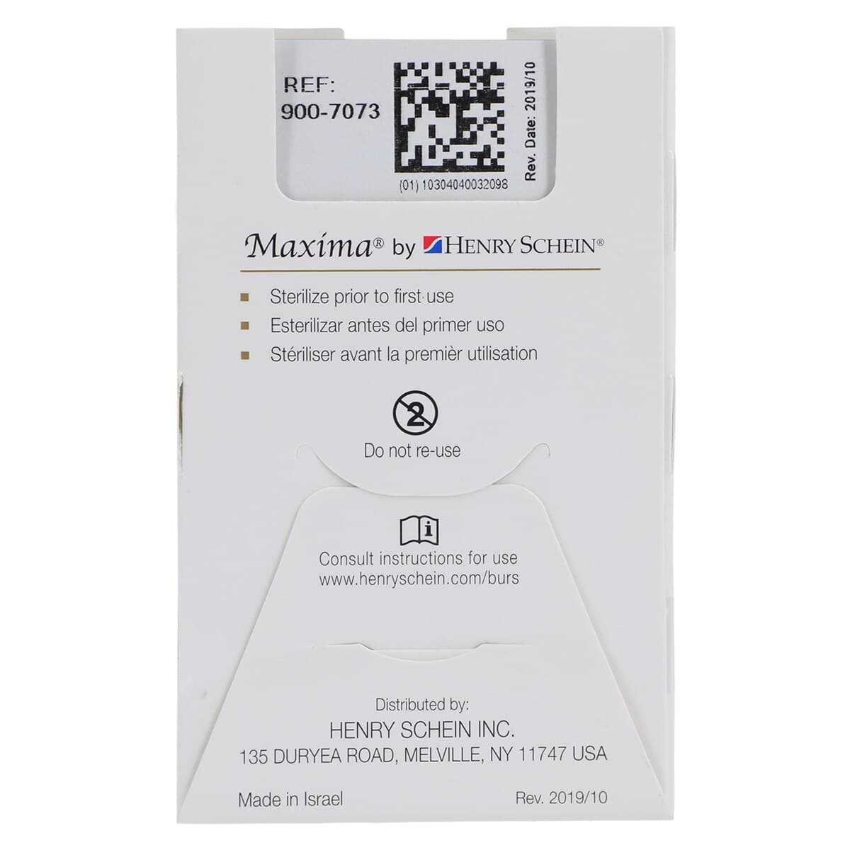 Maxima Diamond FG 392-016F Interproximal Bur, Friction Grip, Fine, 5.0 mm, 5/Pk thumbnail 3