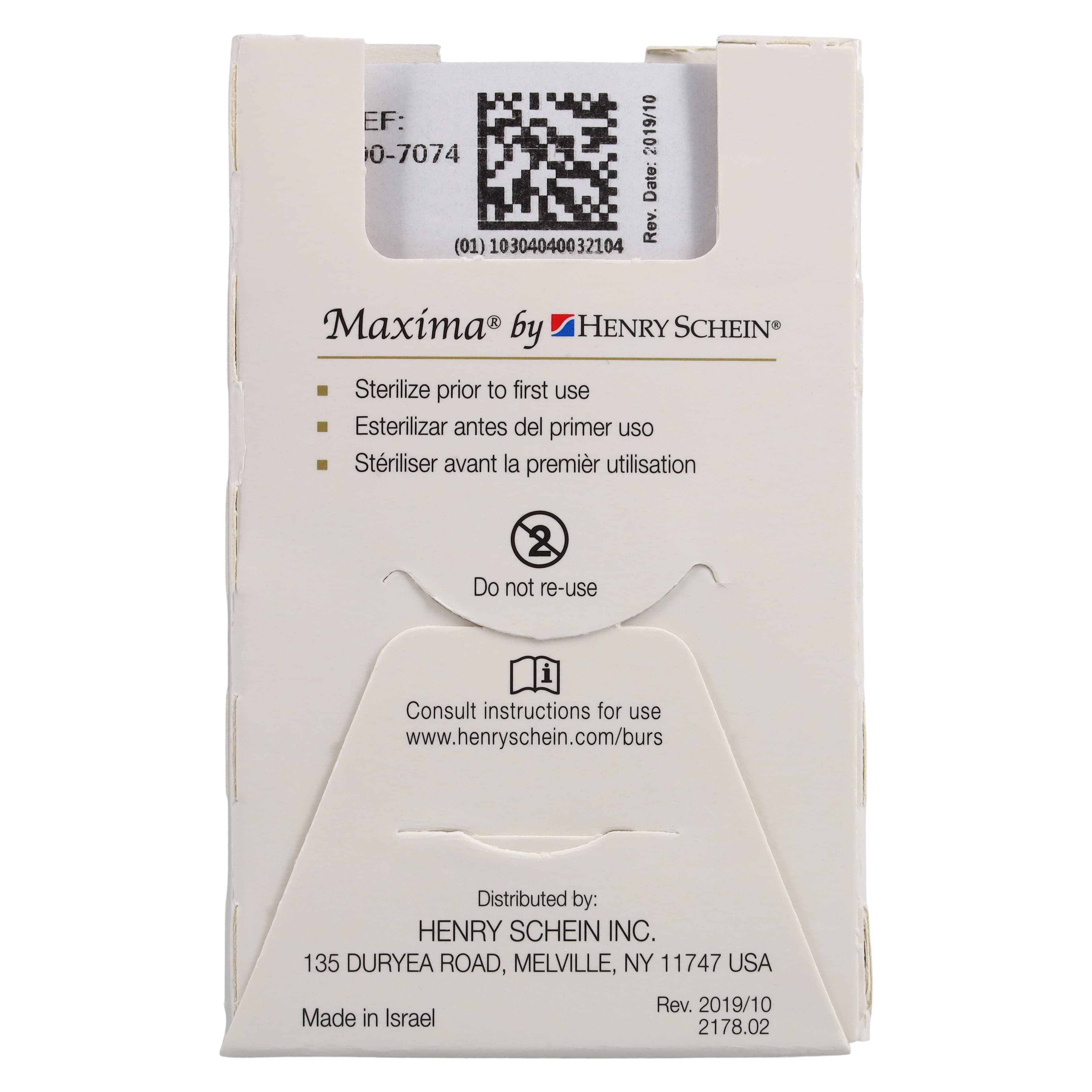 Maxima Diamond FG 392-016M Interproximal Bur, Friction Grip, Medium, 5.0 mm, 5/Pk thumbnail 6