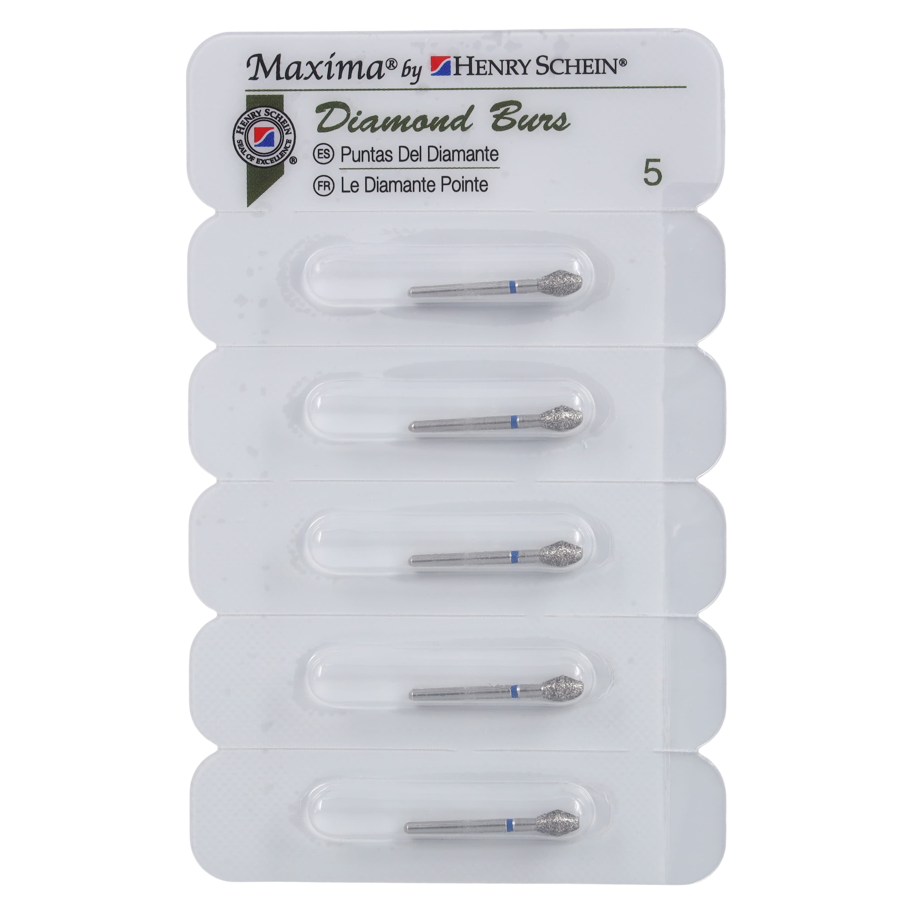 Maxima Diamond FG 811-033M Friction Grip Medium Barrel Bur, 5.5 mm, 5/Pk thumbnail 4