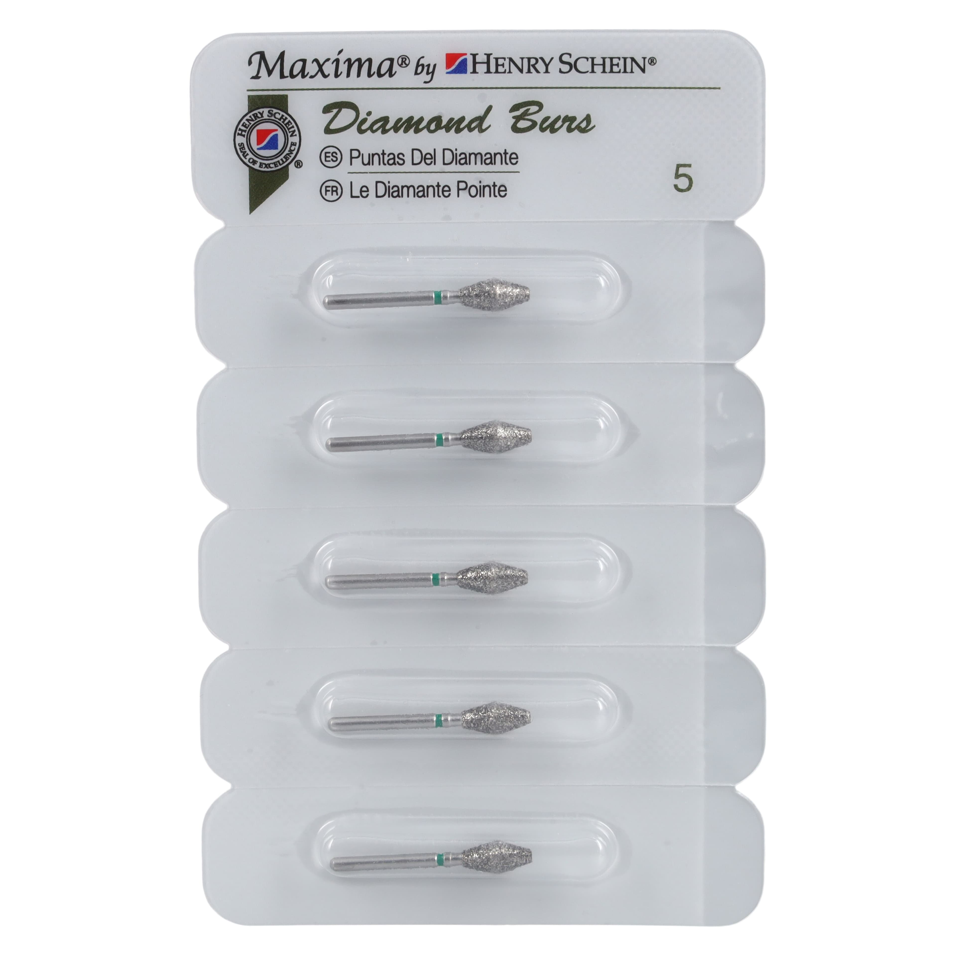 Maxima Diamond FG 811-037C Friction Grip Coarse Barrel Bur, 7.0 mm, 5/Package thumbnail 4