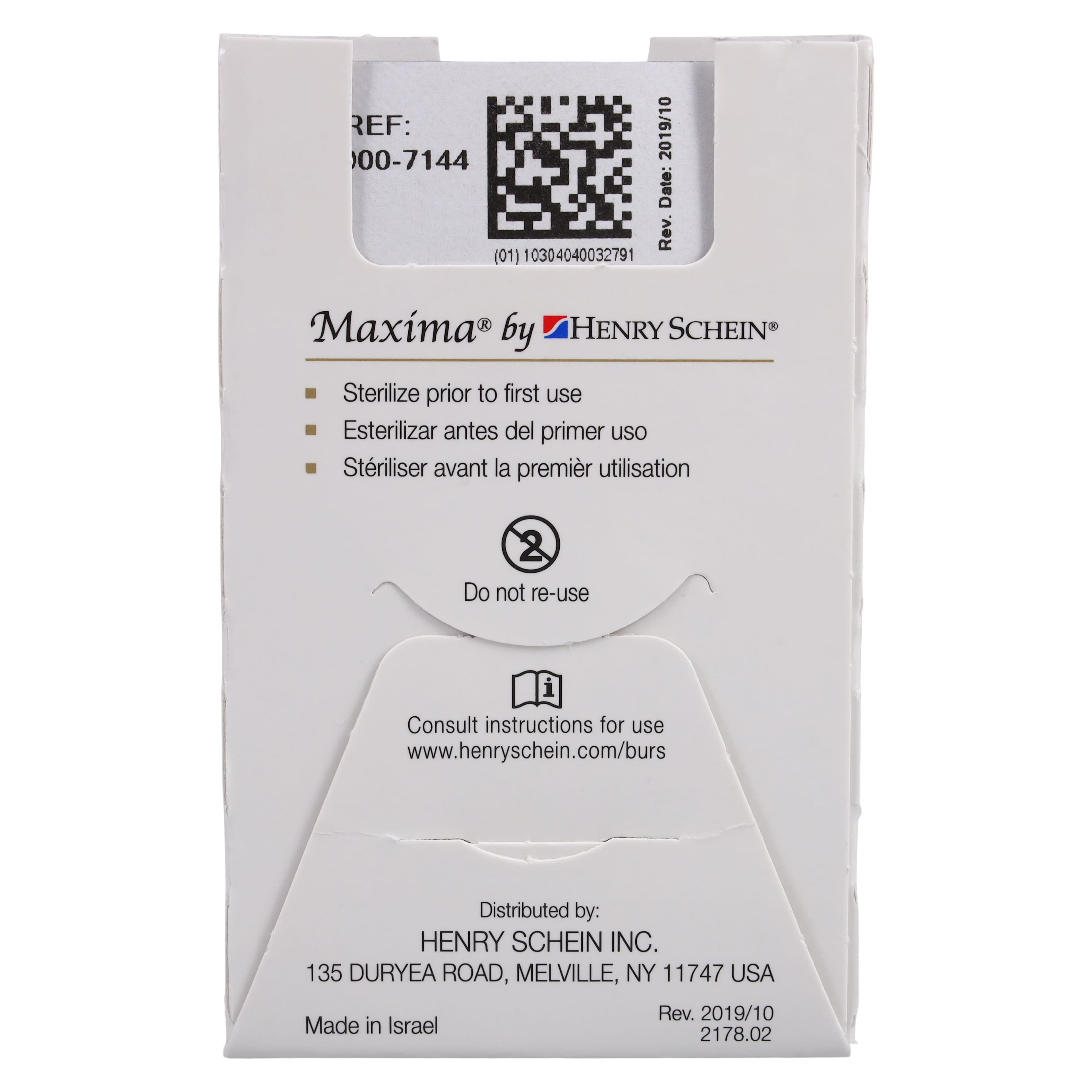Maxima Diamond FG 835-KR-012C Modified Cylinder Bur, Coarse, Friction Grip, 4.0 mm, 5/Pack thumbnail 6