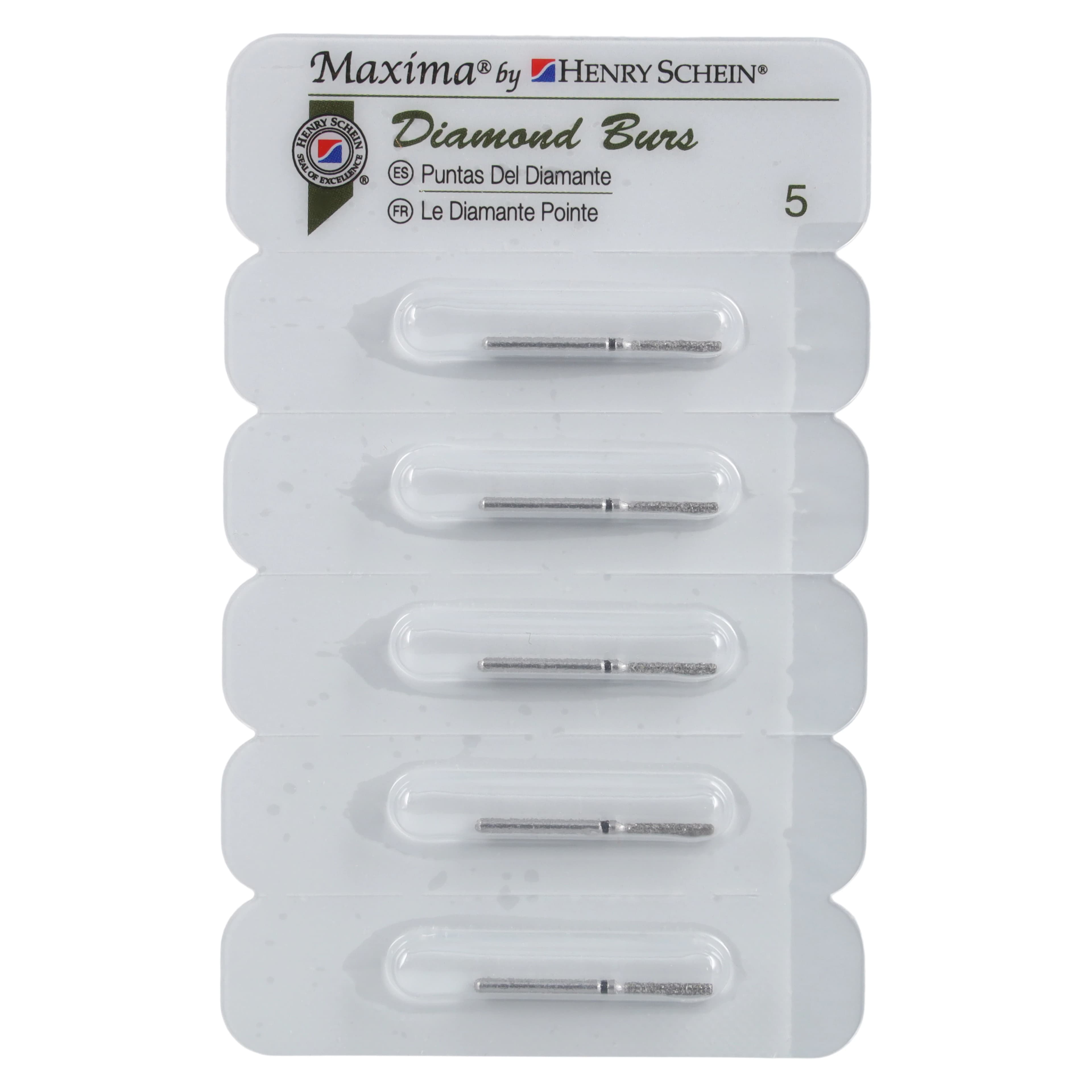 Maxima Diamond FG 837-012SC Flat End Cylinder Bur, Super Coarse, Friction Grip, 8.0 mm, 5/Pack thumbnail 4