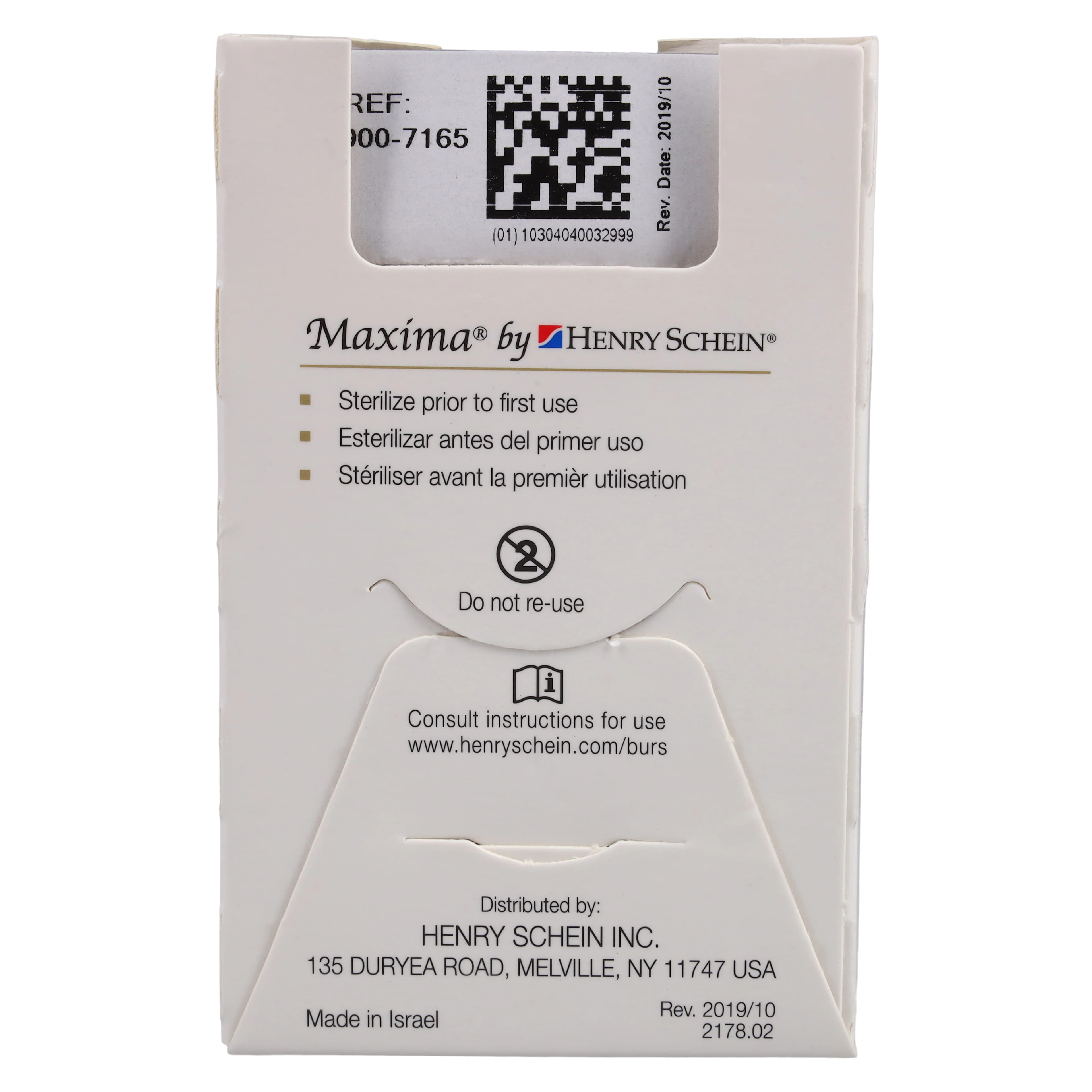 Maxima Diamond FG 837-016SC Flat End Cylinder Bur, Super Coarse, Friction Grip, 8.0 mm, 5/Pack thumbnail 6