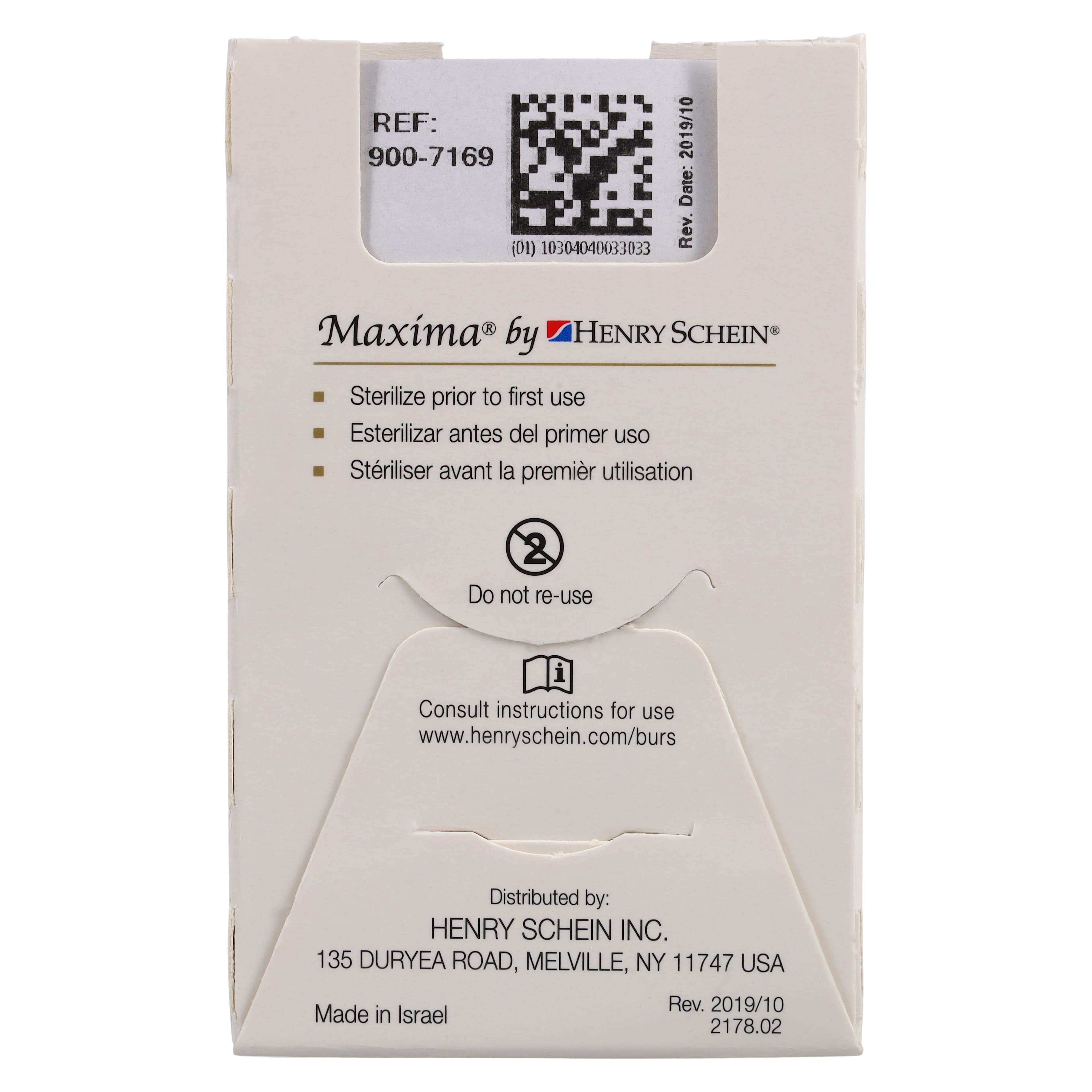 Maxima Diamond FG 837KR-014SC Modified Cylinder Bur, Friction Grip, Super Coarse, 8.0 mm, 5/Pack thumbnail 6