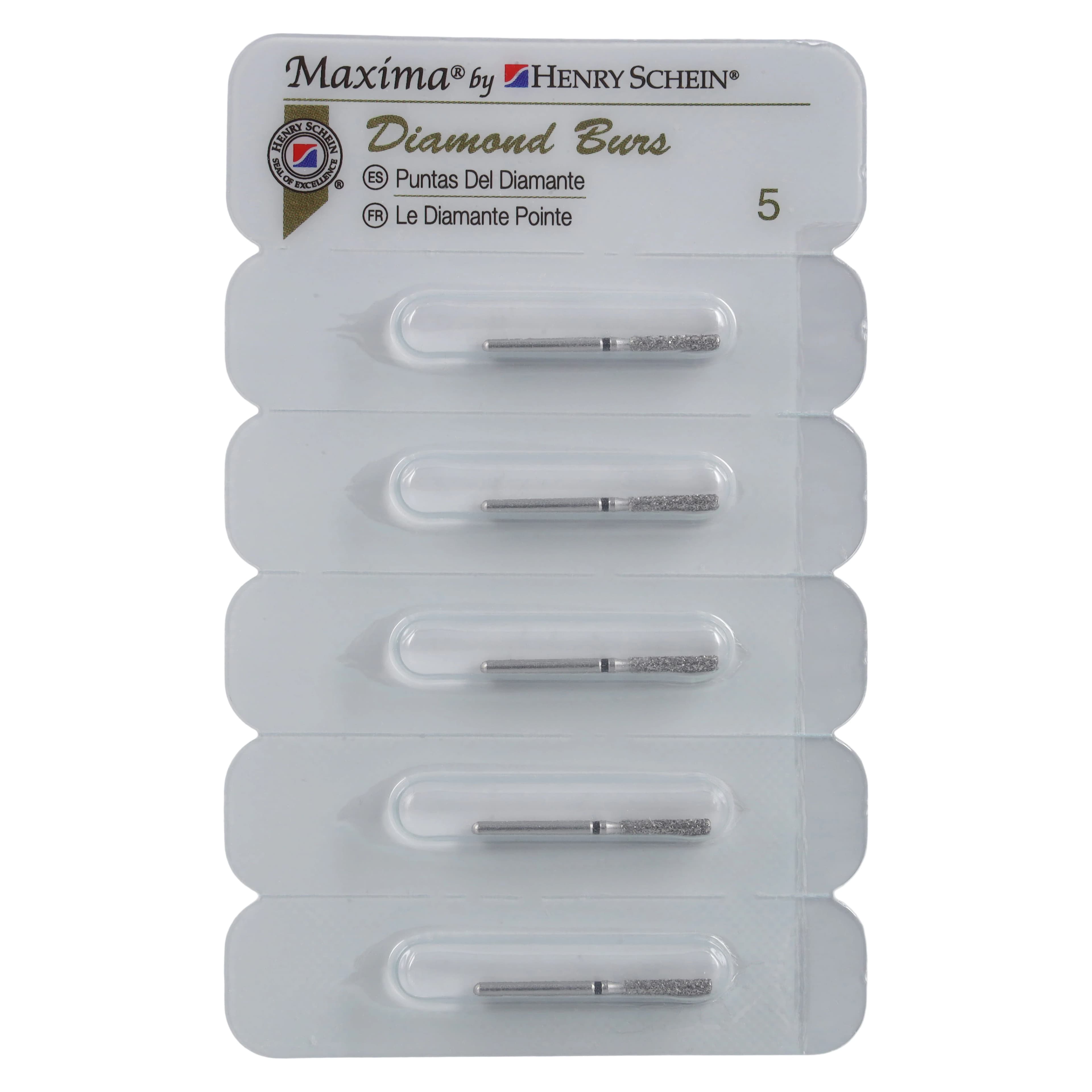 Maxima Diamond FG 837KR-016SC Modified Cylinder Bur, Friction Grip, Super Coarse, 8.0 mm, 5/Pack thumbnail 4
