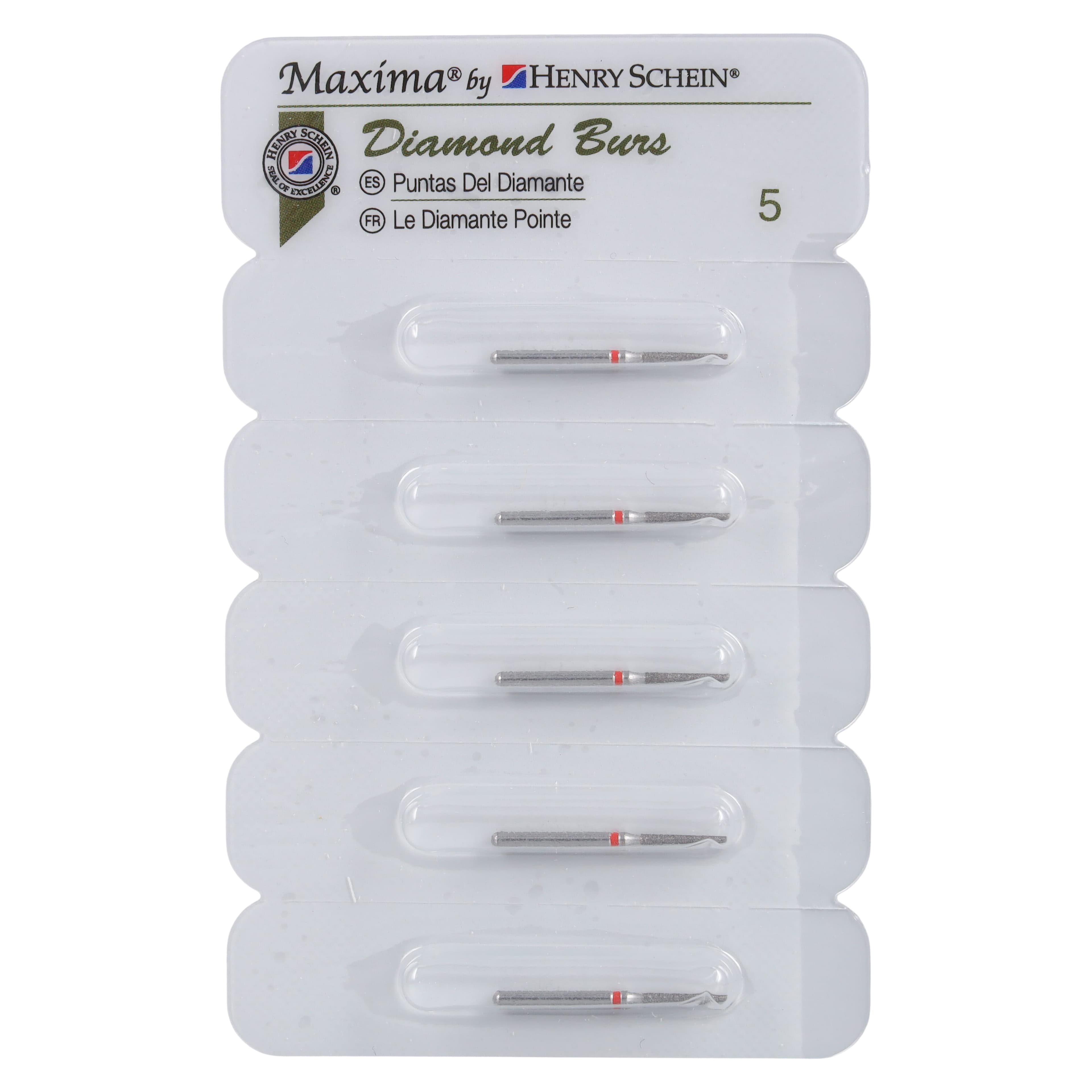 Maxima Diamond FG 847-012F Friction Grip Fine Flat End Taper Bur, 8.0 mm, 5/Package thumbnail 4