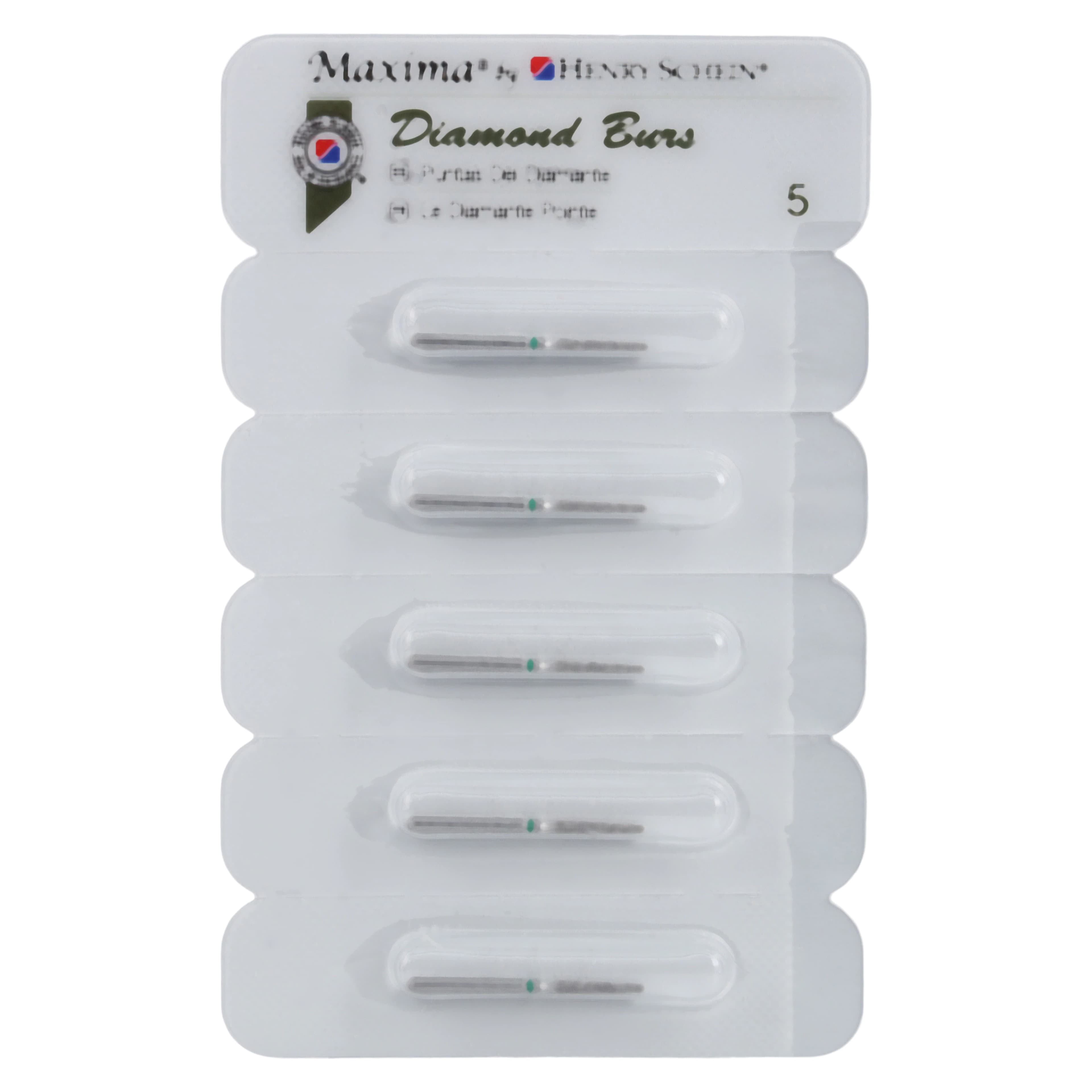 Maxima Diamond FG 847-014C Friction Grip Coarse Flat End Taper Bur, 8.0 mm, 5/Pack thumbnail 4