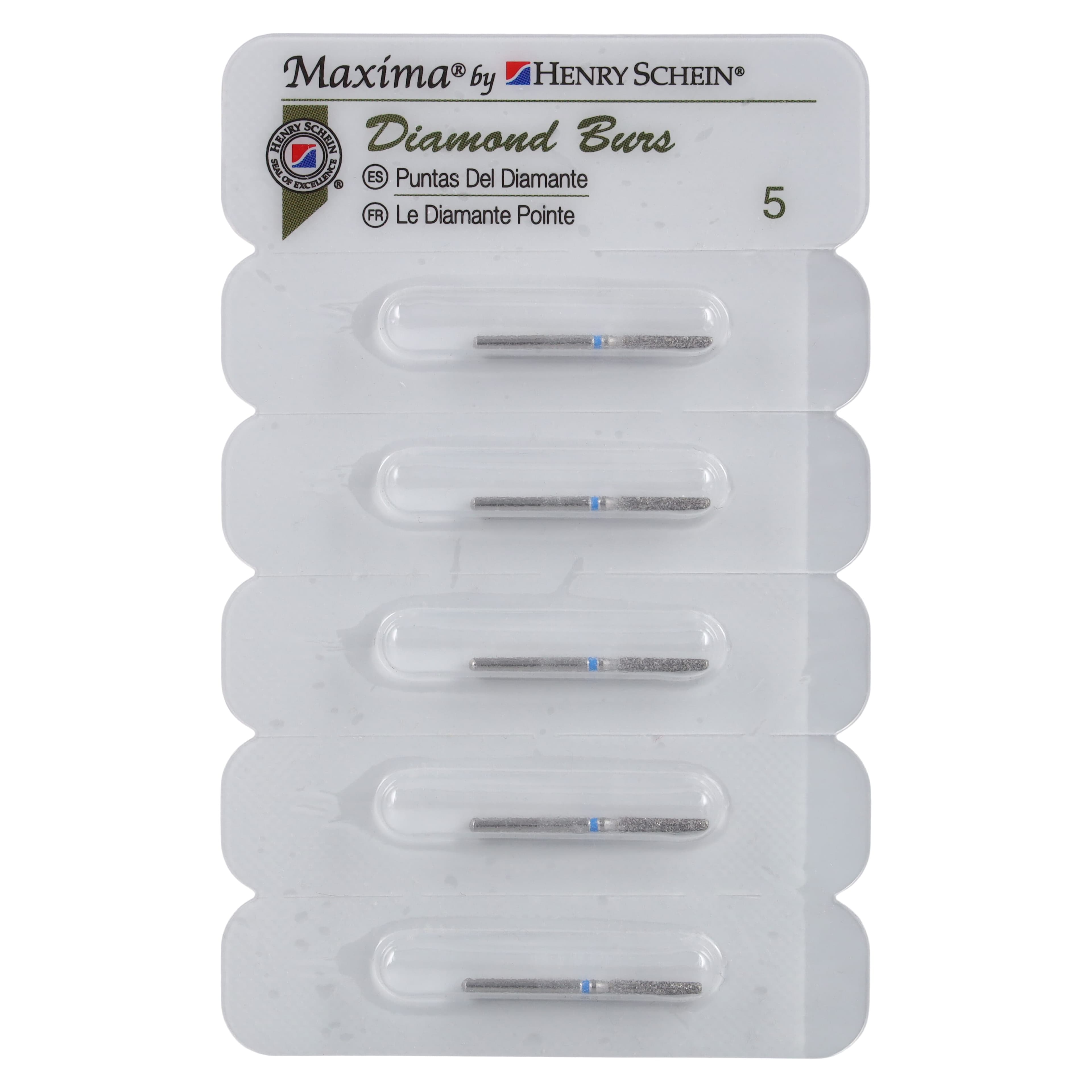 Maxima Diamond FG 847KR-016M Friction Grip Medium Modified Taper Bur, 8.0 mm, 5/Package thumbnail 4