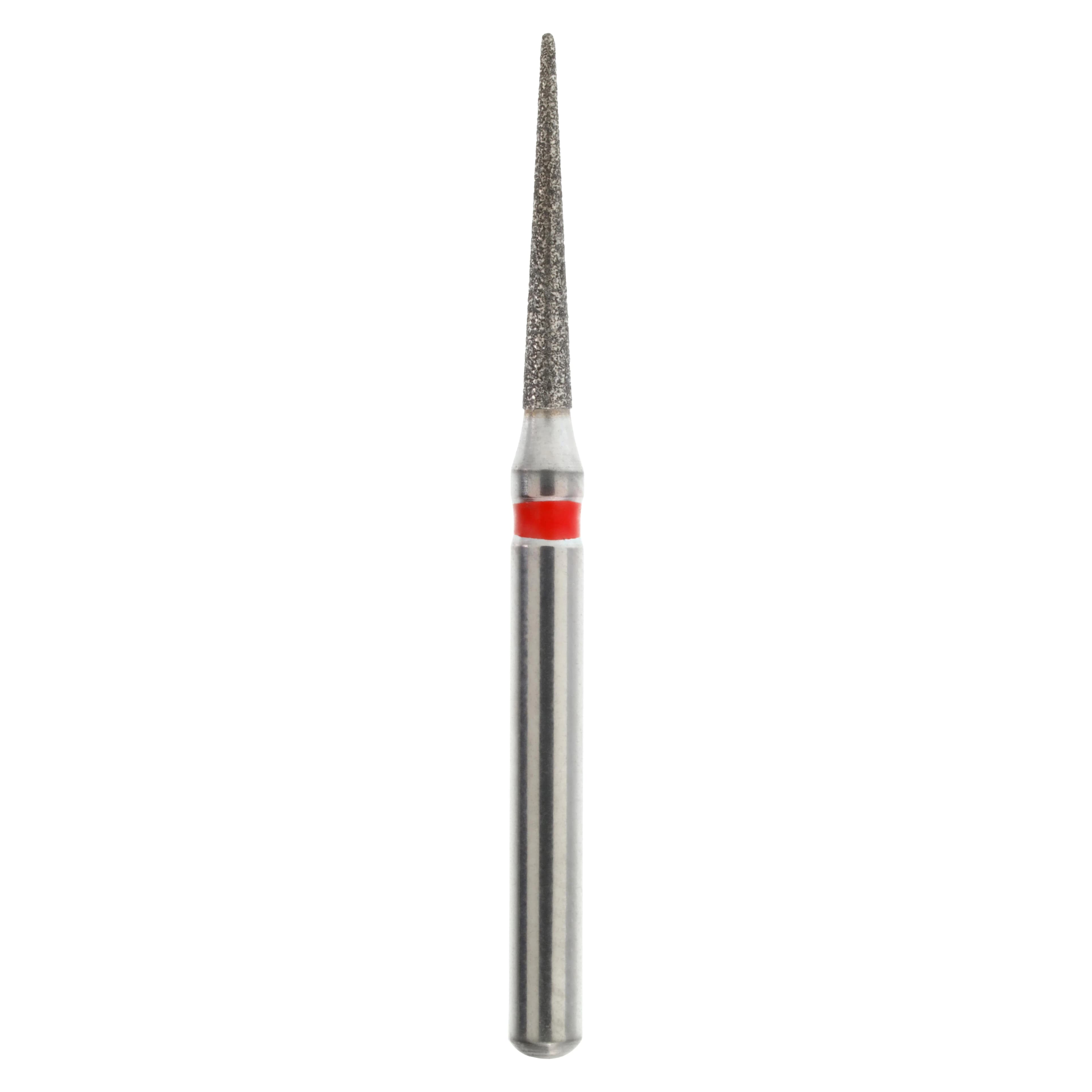 Maxima Diamond FG 858-012F Fine Needle Bur, Friction Grip, 8.0 mm, 5/Package - Maxima Diamond FG 858-012F - Image 1
