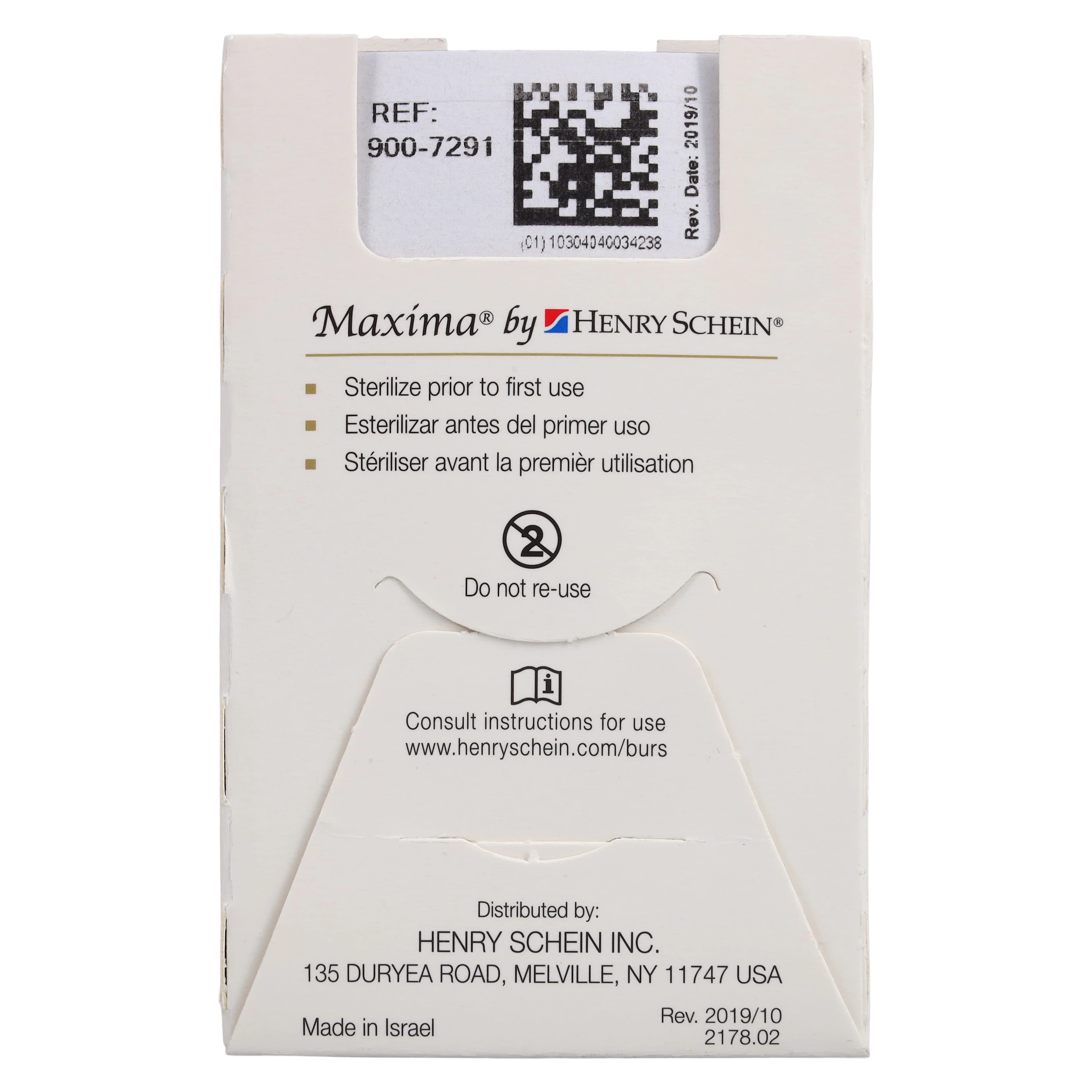 Maxima Diamond FG 858-014C Friction Grip Coarse Needle Bur, 8.0 mm, 5/Package thumbnail 6